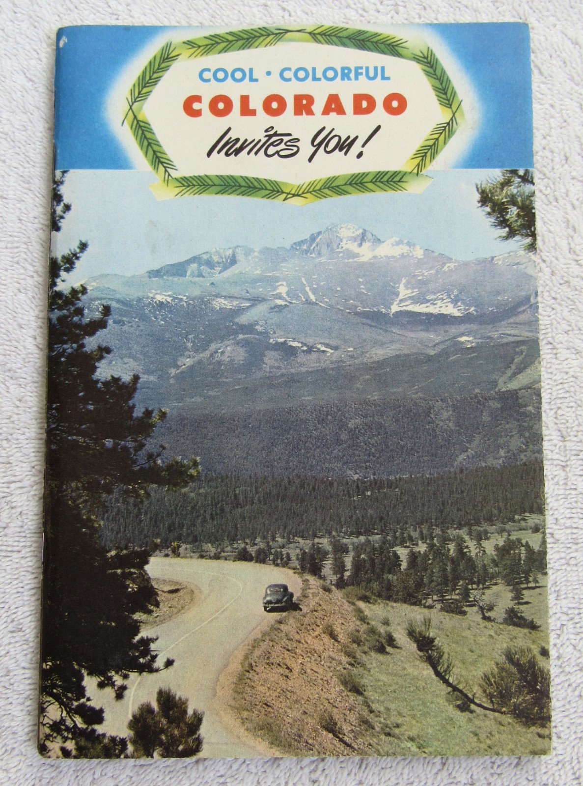5 Colorful Colorado Souvenir Travel Guides Maps Place Scenes 1941 1950’s Books