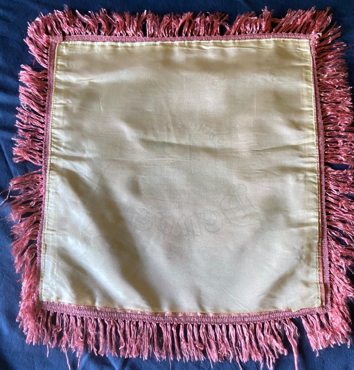 Vintage 1940’s Souvenir of Denver Pillow Cover (Approx 15″x16″)