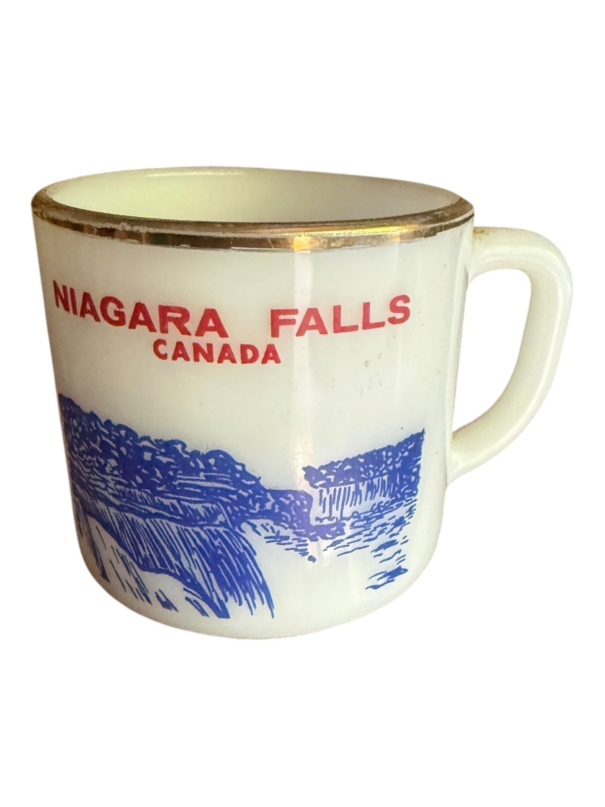 Vintage Niagara Falls Canada Coffee Tea Mug Souvenir White Heat Proof
