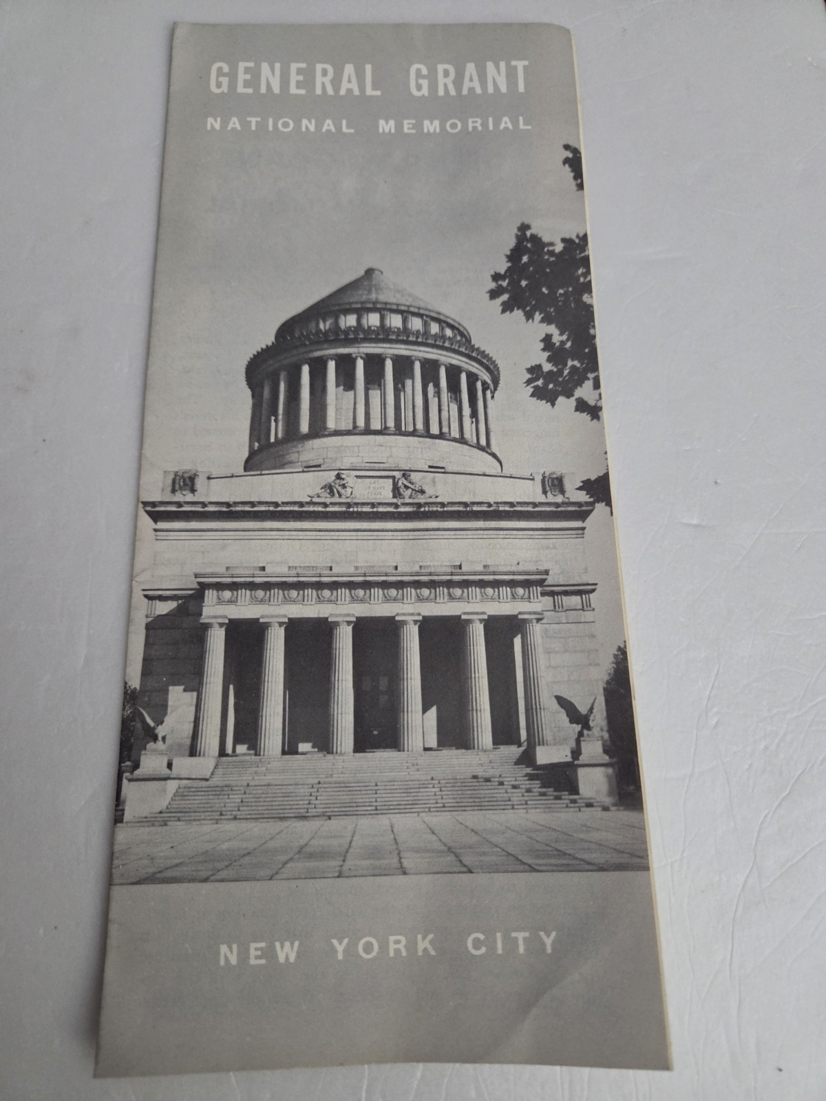 Vintage Souvenir Brochure General Grant National Memorial
