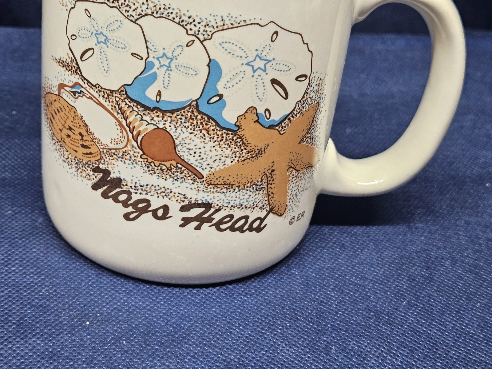 Vintage Collector’s Souvenir Ceramic Mug “Nags Head”, North Carolina, Unbranded