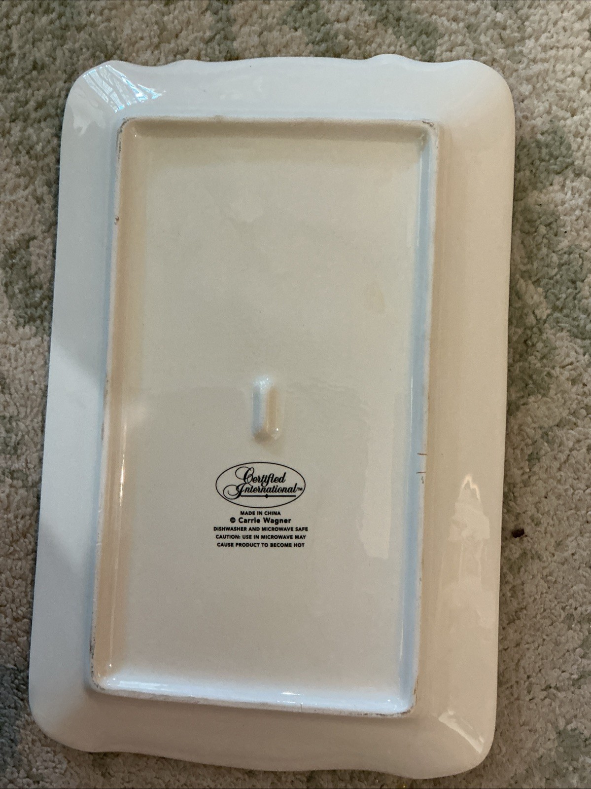 Georgia State Ceramic Tray Map
