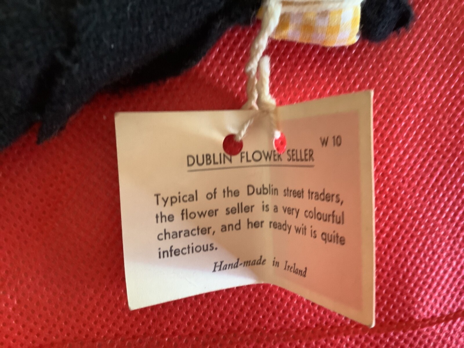 Collectors character doll by Jay handmade in Dublin Ireland flower seller
