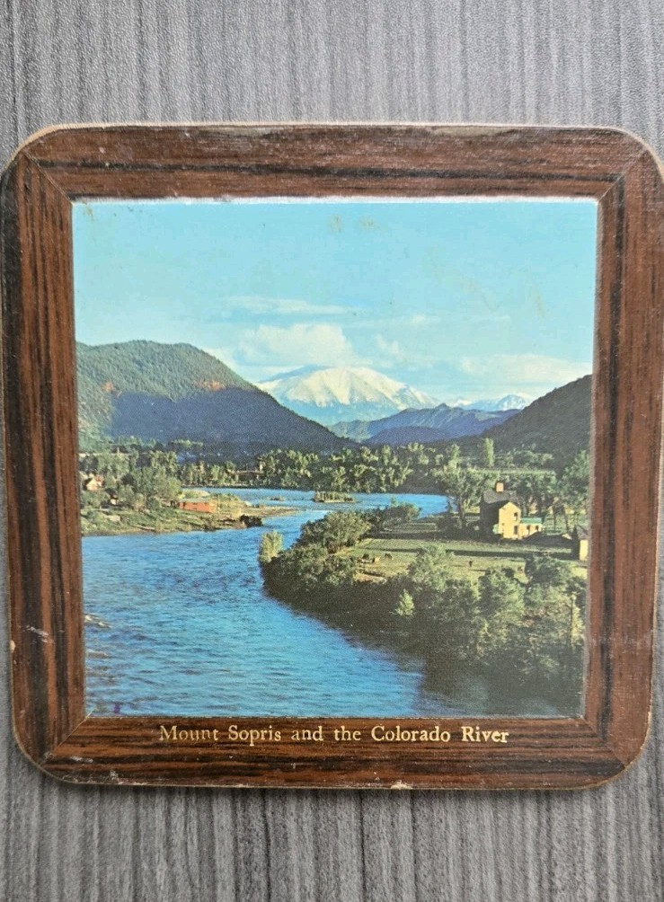 Vintage Colorado Souvenir Coasters Set of 4 — Pikes Peak, Denver by Pimpernel