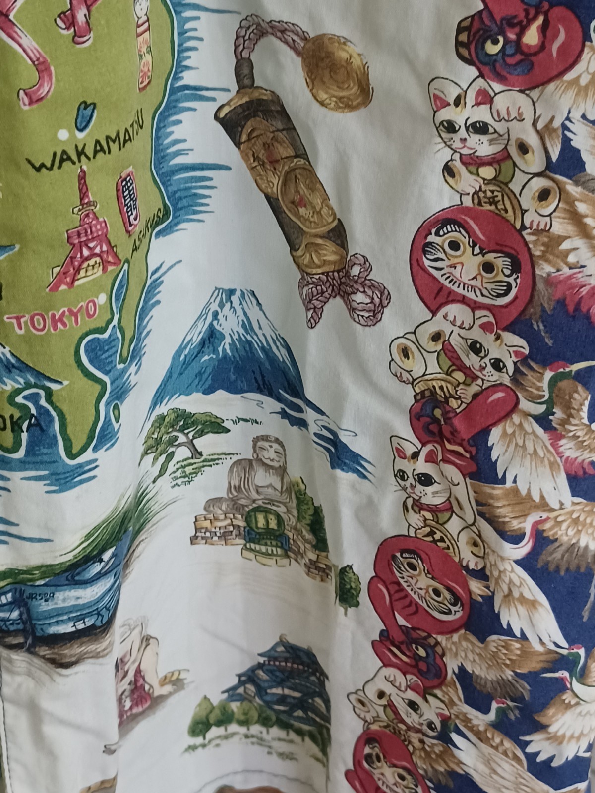 Vintage Reyn Spooner ALL THINGS JAPAN Hawaiian Shirt Size Large Great Condition!