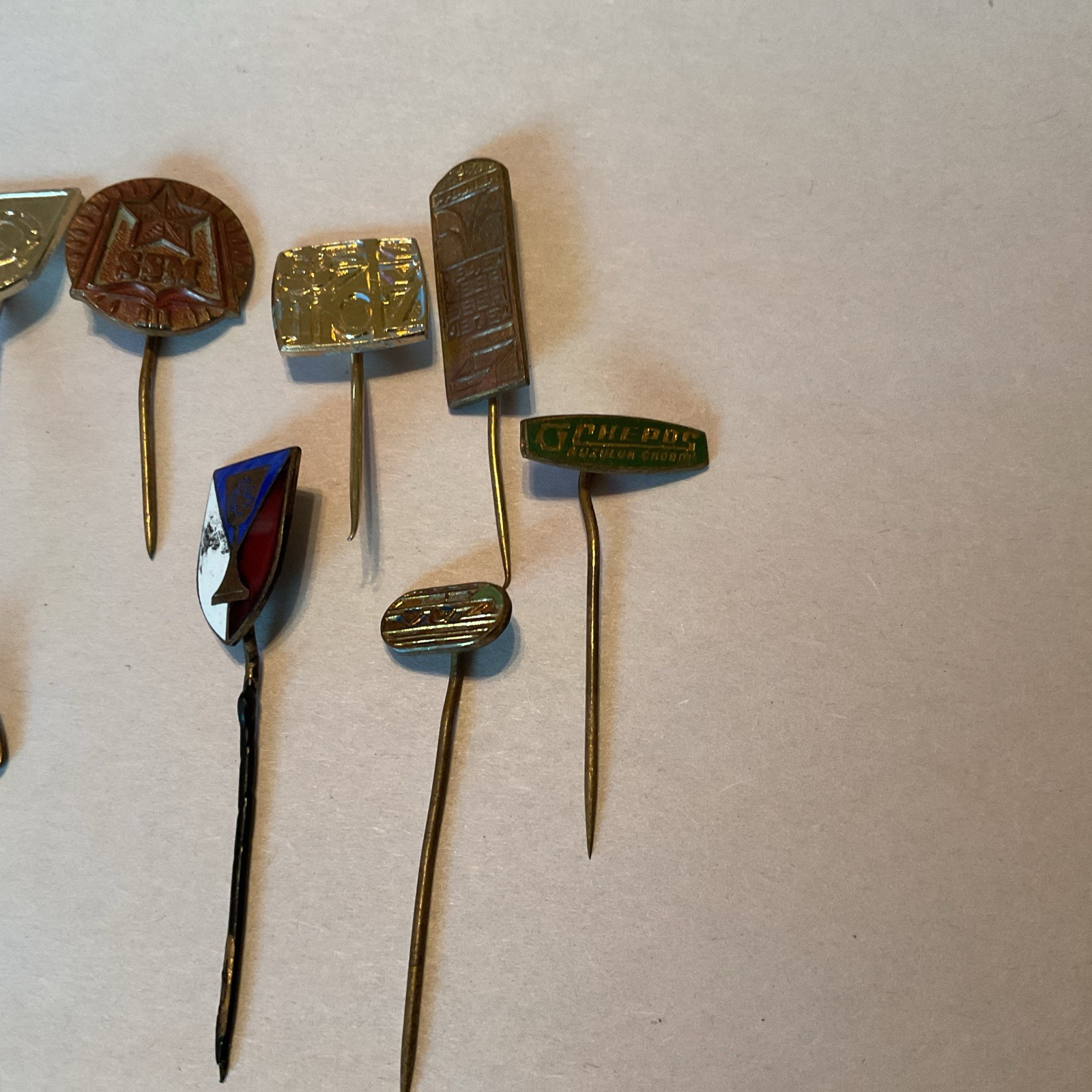 Lot Of 15 Vintage Prague/Cold War Era Stick Pins