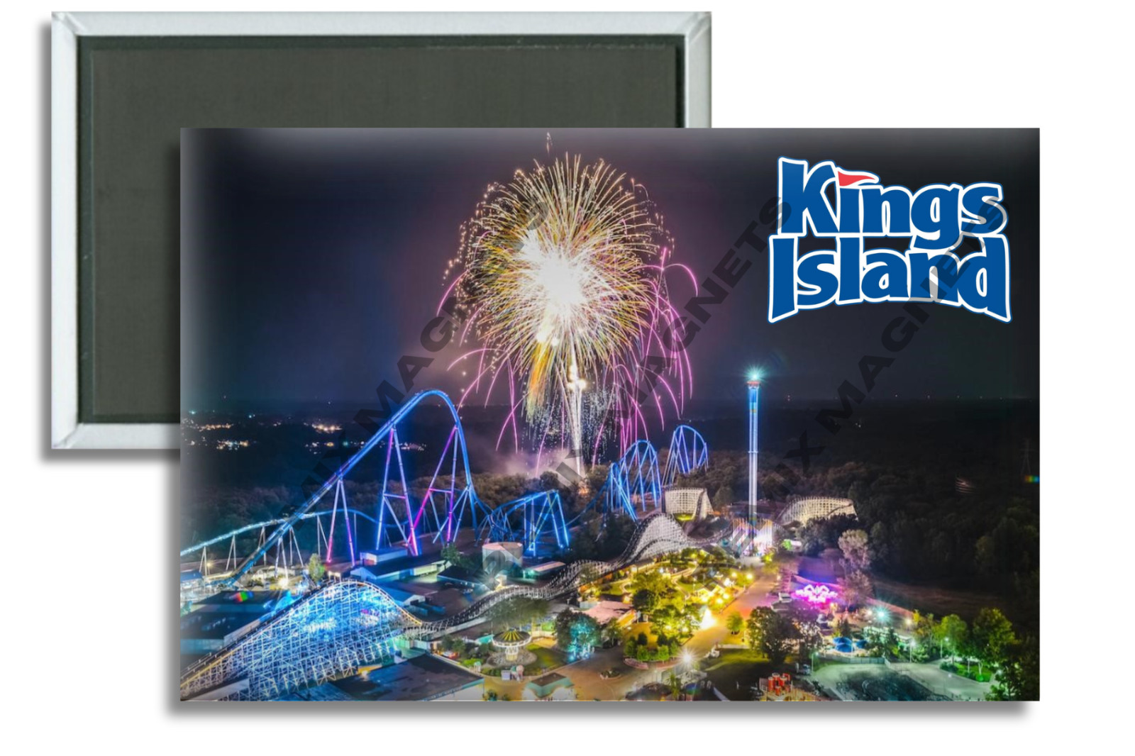 Kings Island Mason Ohio Fireworks 2″ x 3″ Locker Magnet