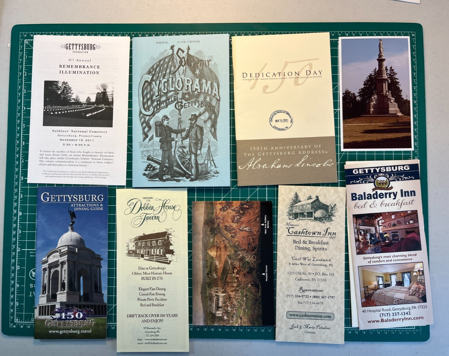 20 Piece Collection Civil War Gettysburg National Park PA Travel Brochures