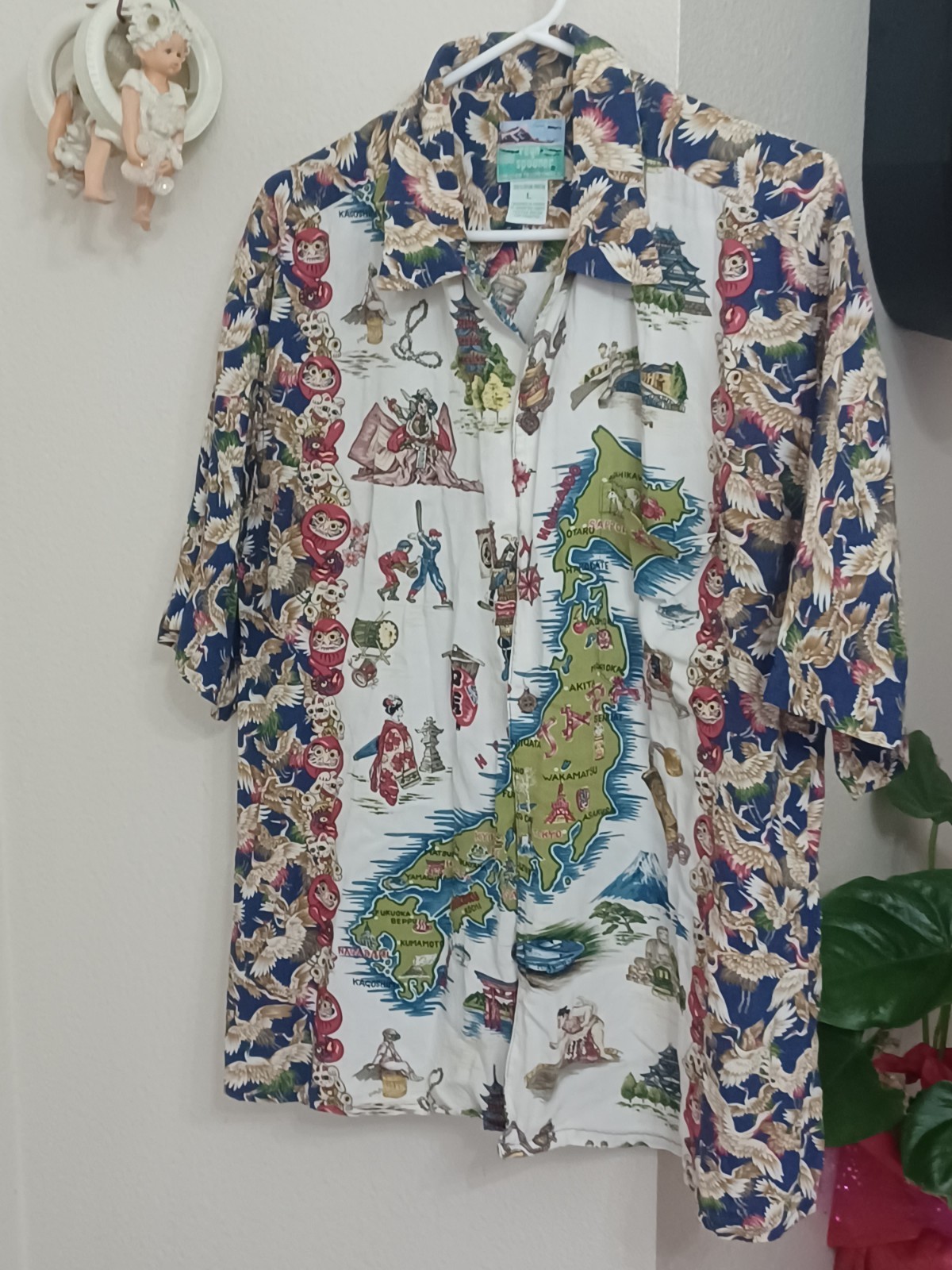 Vintage Reyn Spooner ALL THINGS JAPAN Hawaiian Shirt Size Large Great Condition!