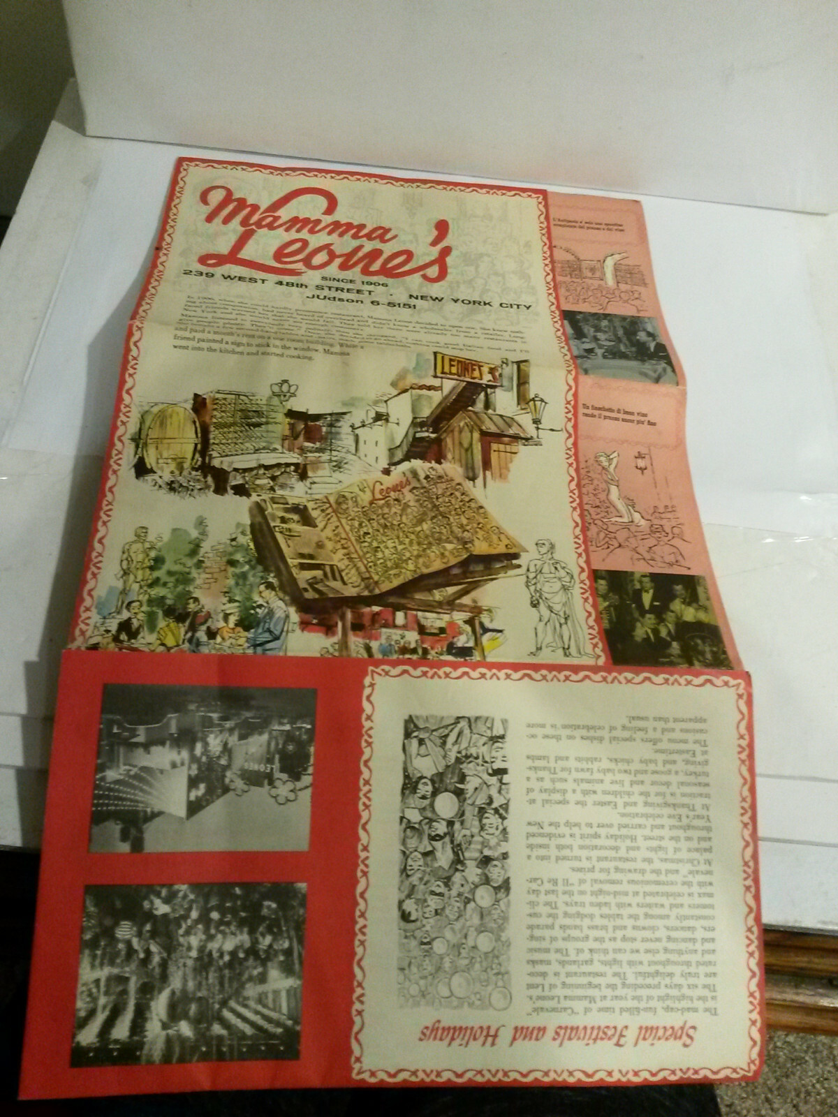 NY Mamma Leones Playbill Business Trying Vallee Copacabana lot 3 brochures 60s
