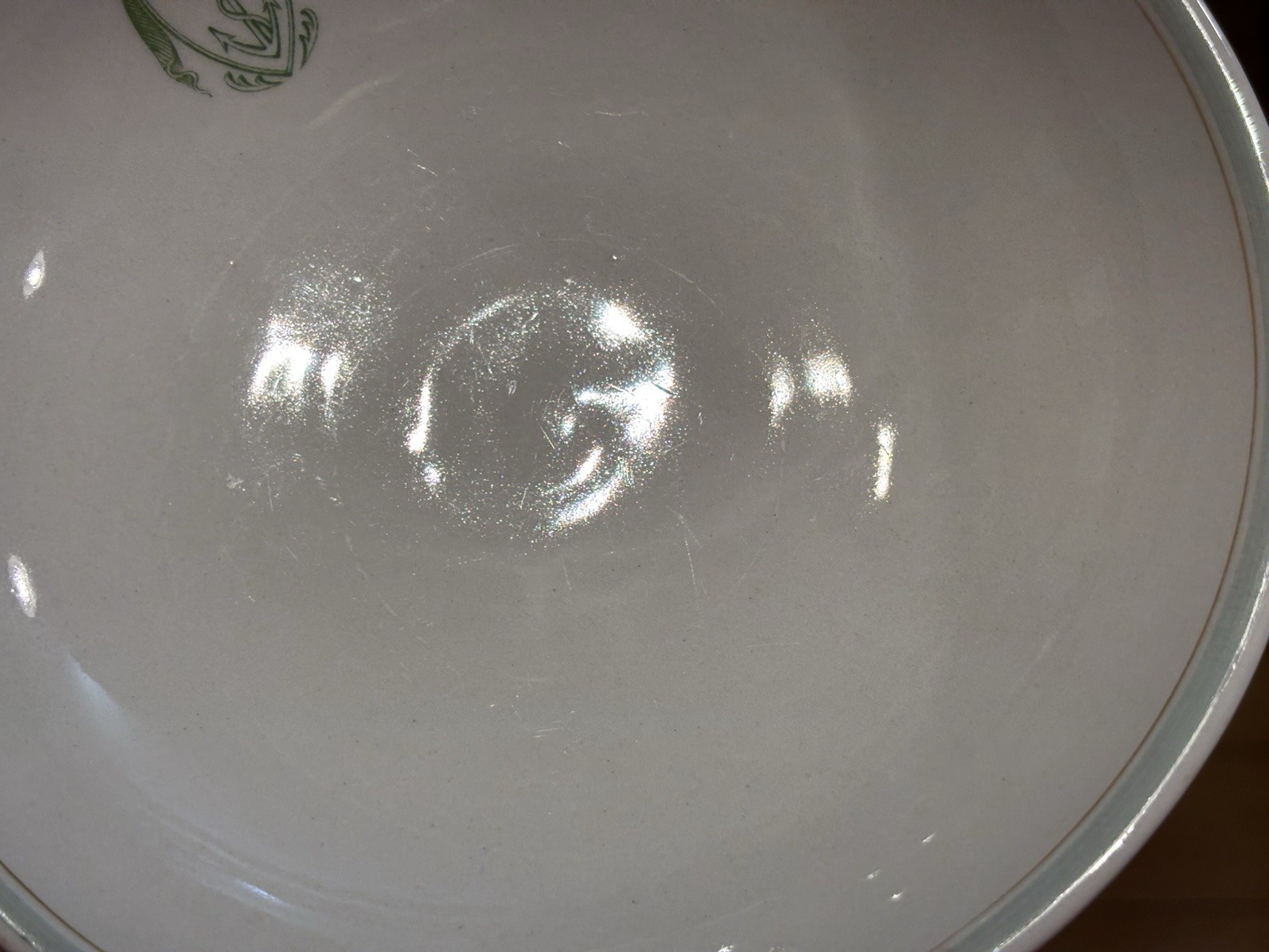 Antique RHODE ISLAND Anchor HOPE Logo Pedestal Bowl Candy Dish Lamberton China