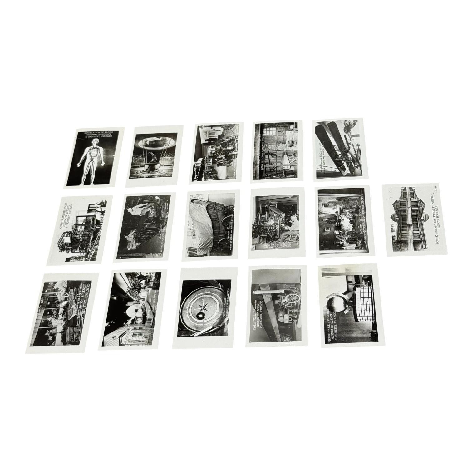 Vintage Museum Of Science & Industry Chicago Souvenir B&W Photo Packet Illinois