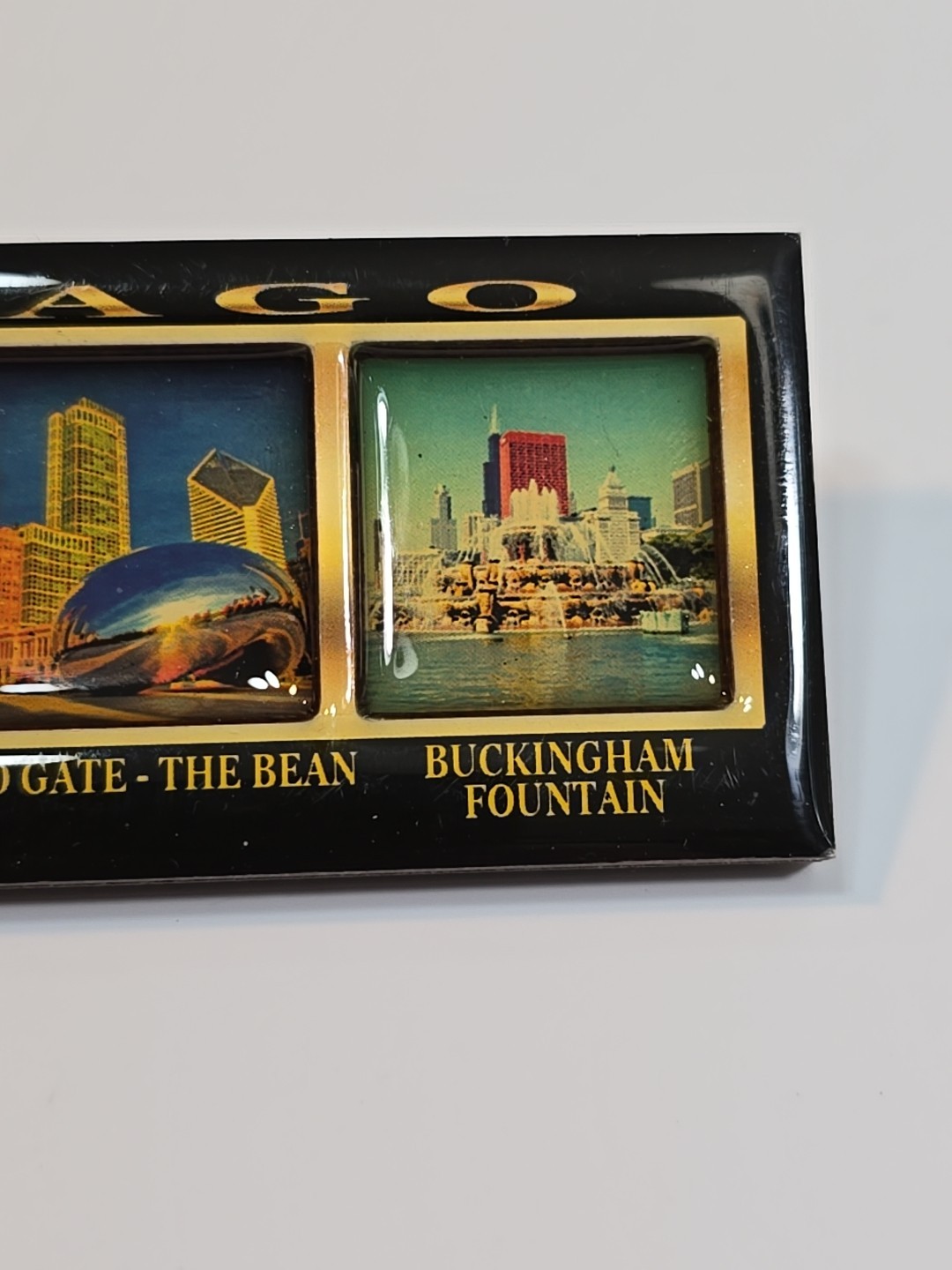 Chicago Travel Souvenir Fridge Magnet Illinois Landmarks Buildings