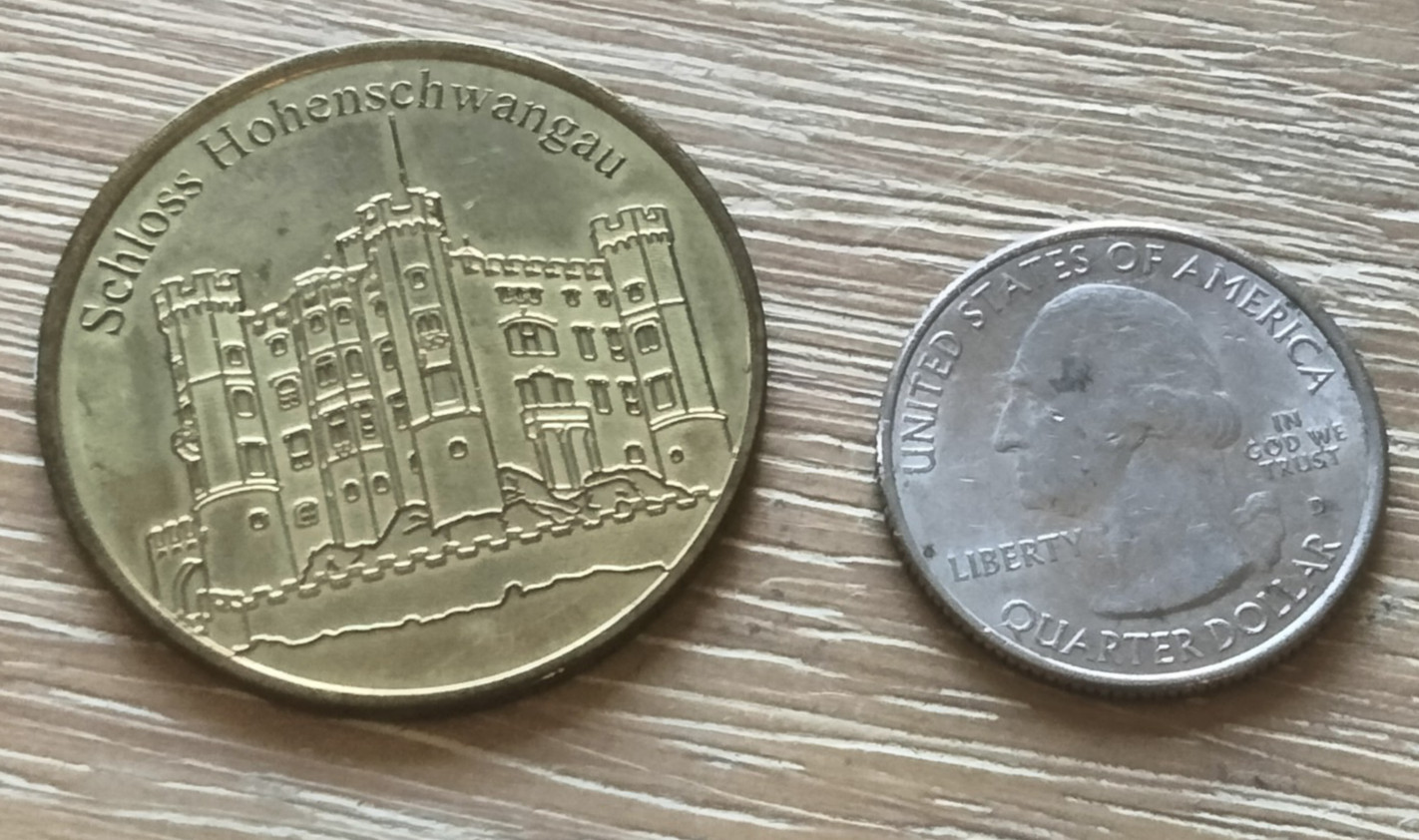 ©2015 Germany Token Deutsche Münzkollektion Schloss Hohenschwangau Souvenir