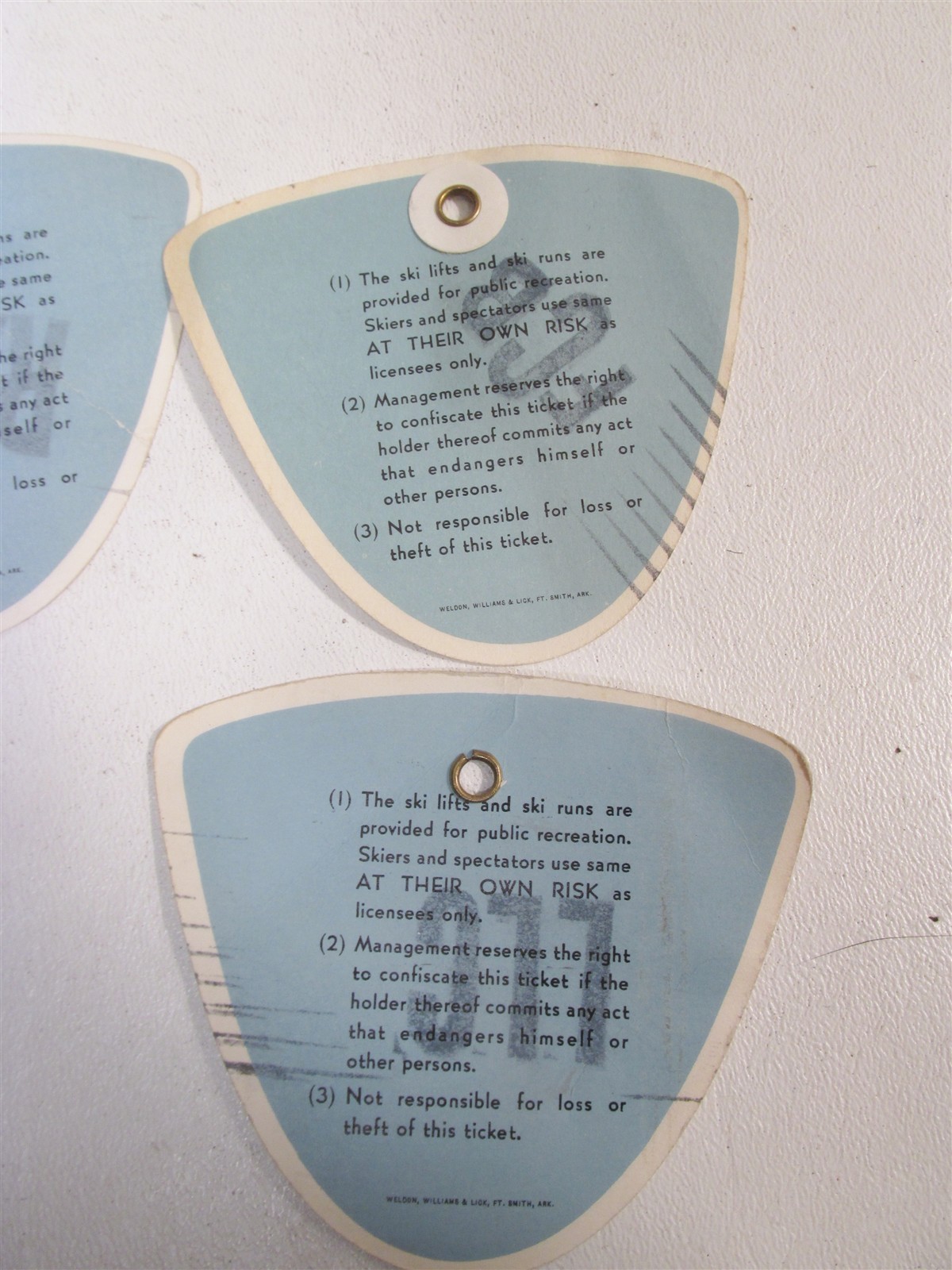 1960s Winter Park Colorado Lot 7 Ski Lift Tickets Pass Midcentury Skiing
