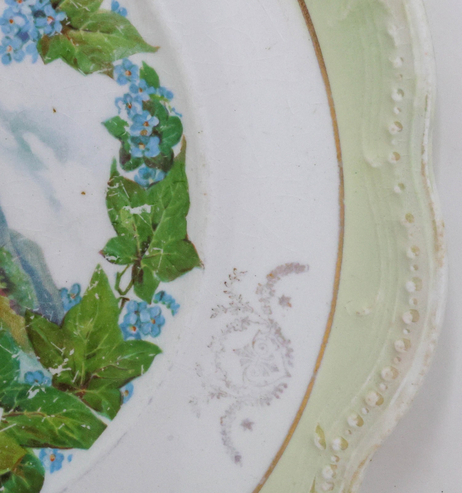 Antique 1909 Advertising Calendar Plate Haverhill Massachusetts BM Comeau 9.25″