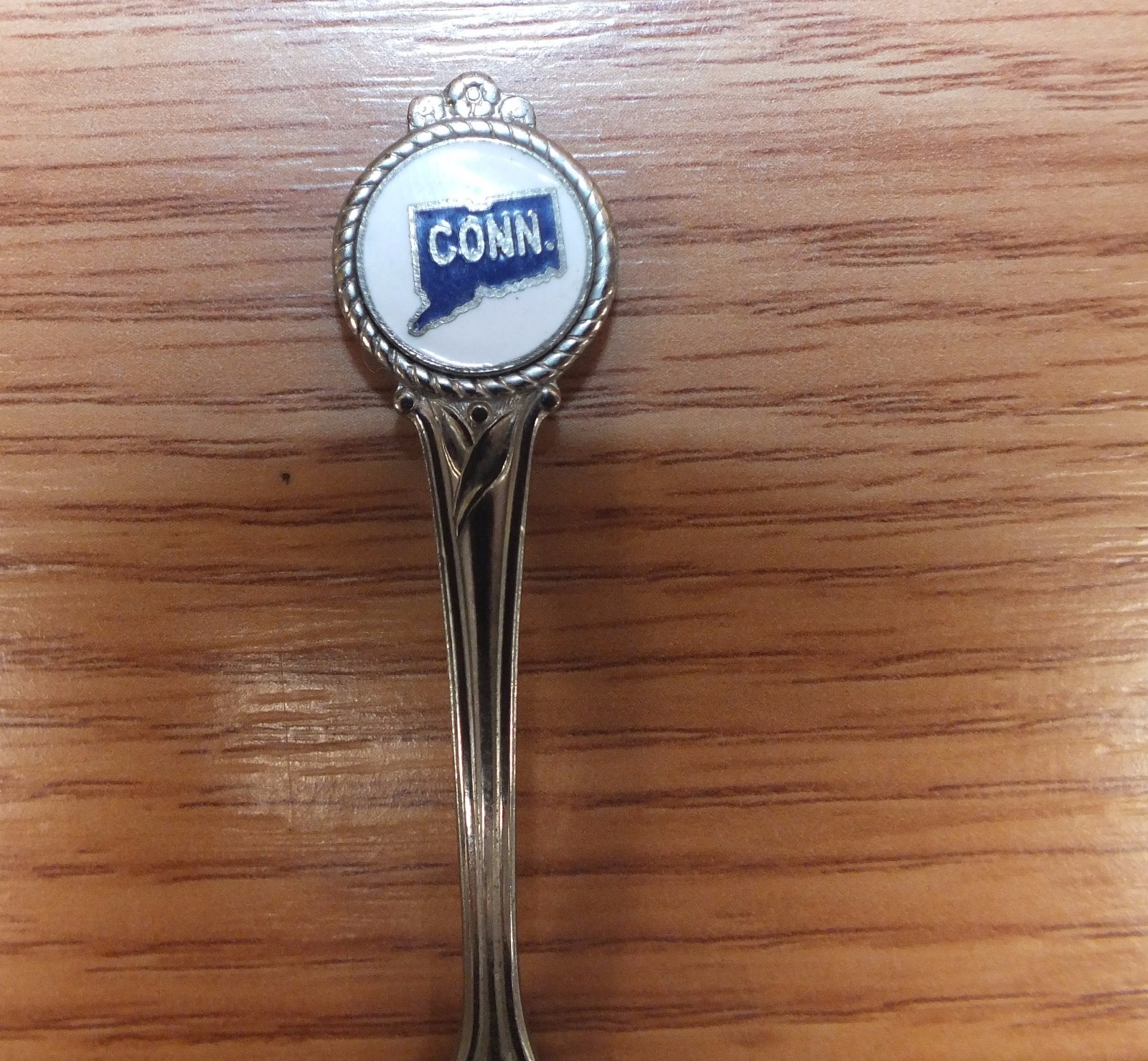 Generic/Unbranded Connecticut State Silver Toned Collectible Pewter Spoon *READ*