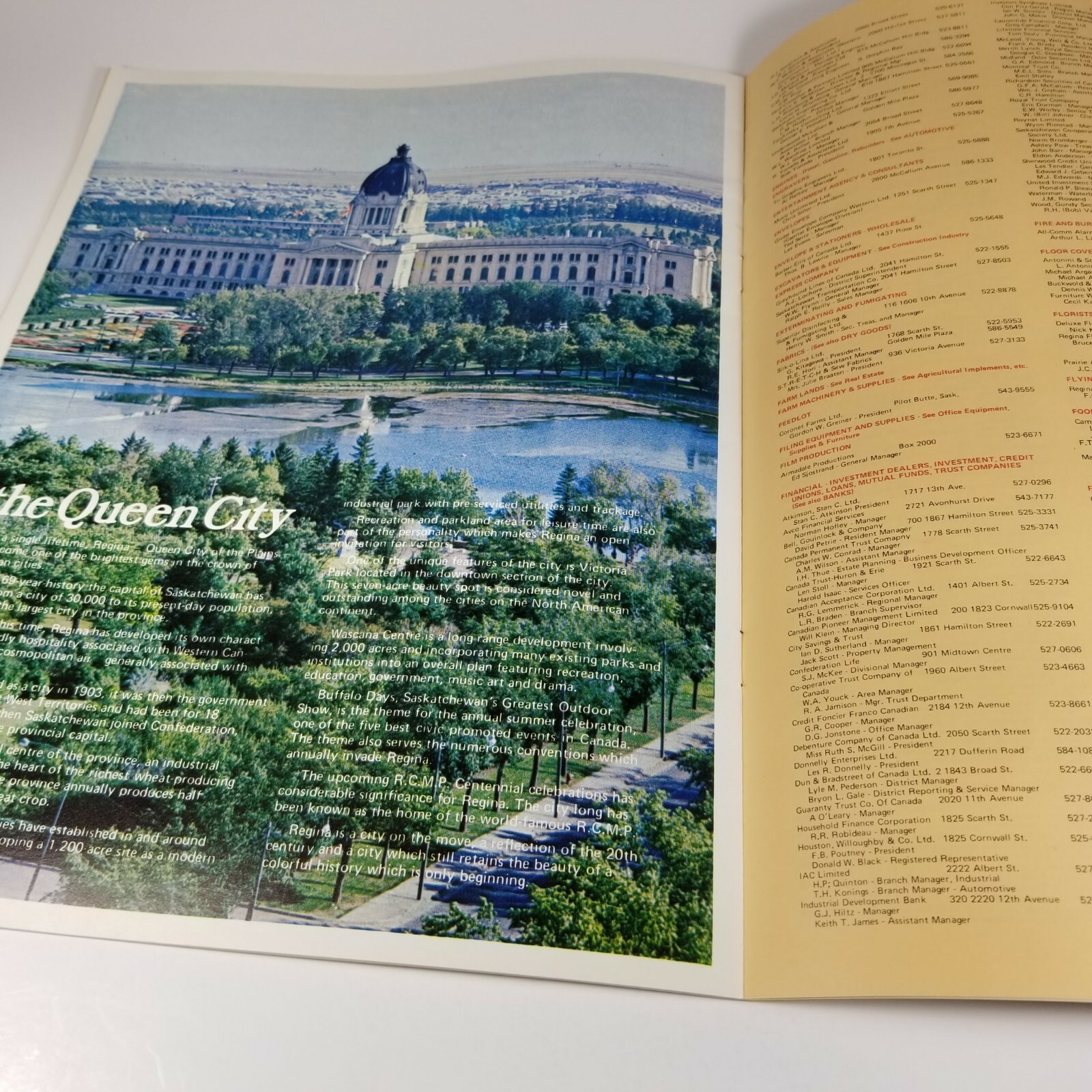 VINTAGE 1973 Regina Chamber of Commerce Visitor & Buyer Guide – Saskatchewan CN
