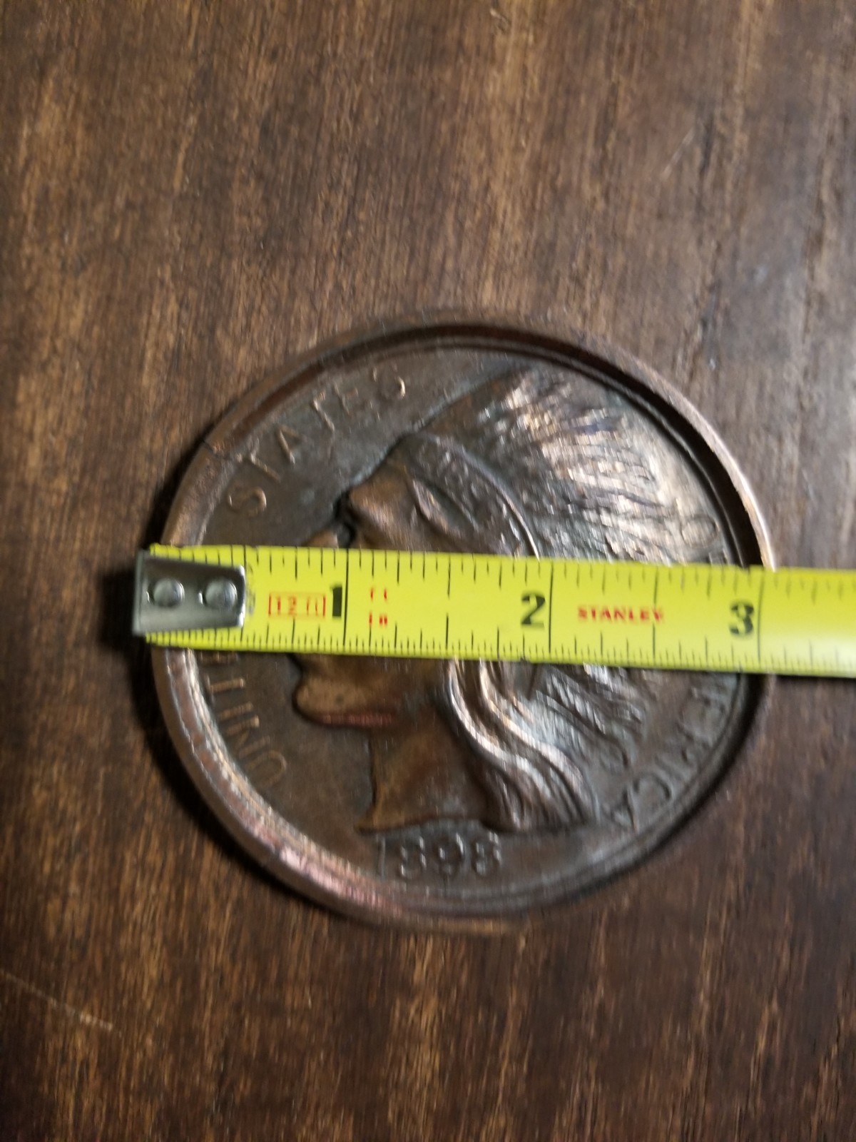 1898 Indian Head Penny 3″ Grand Canyon National Park Souviner Paperweight