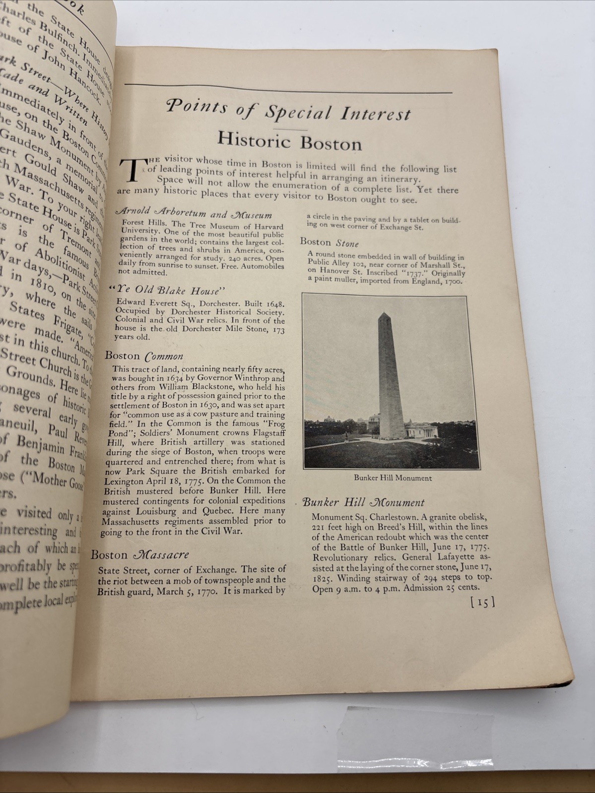 1928 BOSTON MASSACHUSETTS CHAMBER OF COMMERCE TRAVEL GUIDE MAPS AND PHOTOS