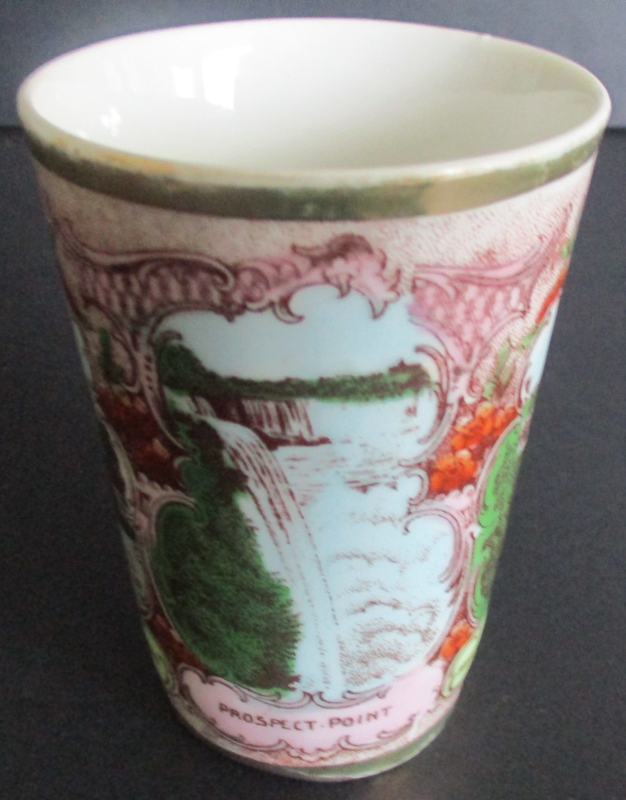 Early 20th Century Souvenir Multi Three Scene Tumbler Niagara Falls New York