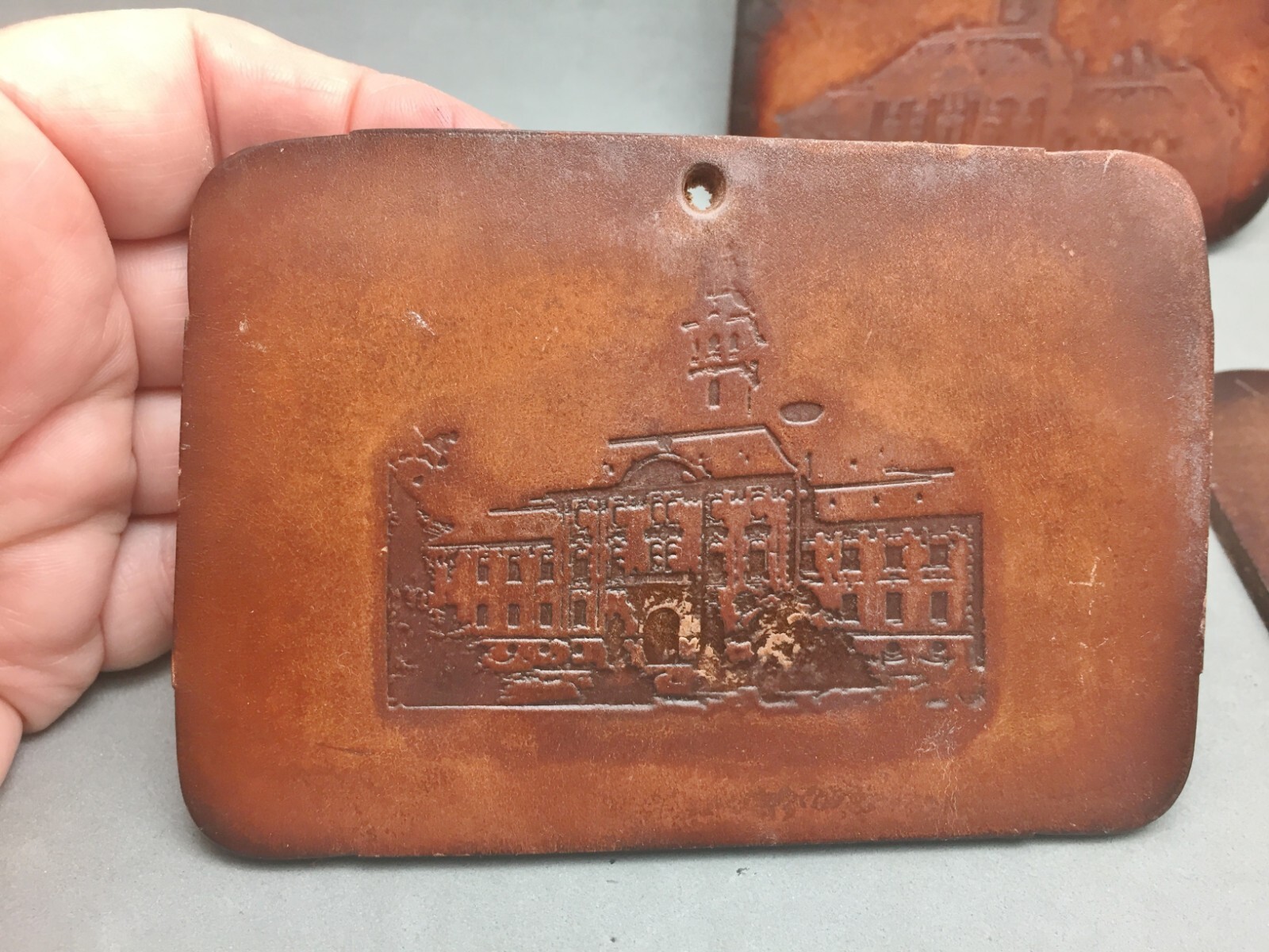 Souvenir Szeged Budapest Hungary Tooled Leather Jewish Quarter Ghetto Cathedral