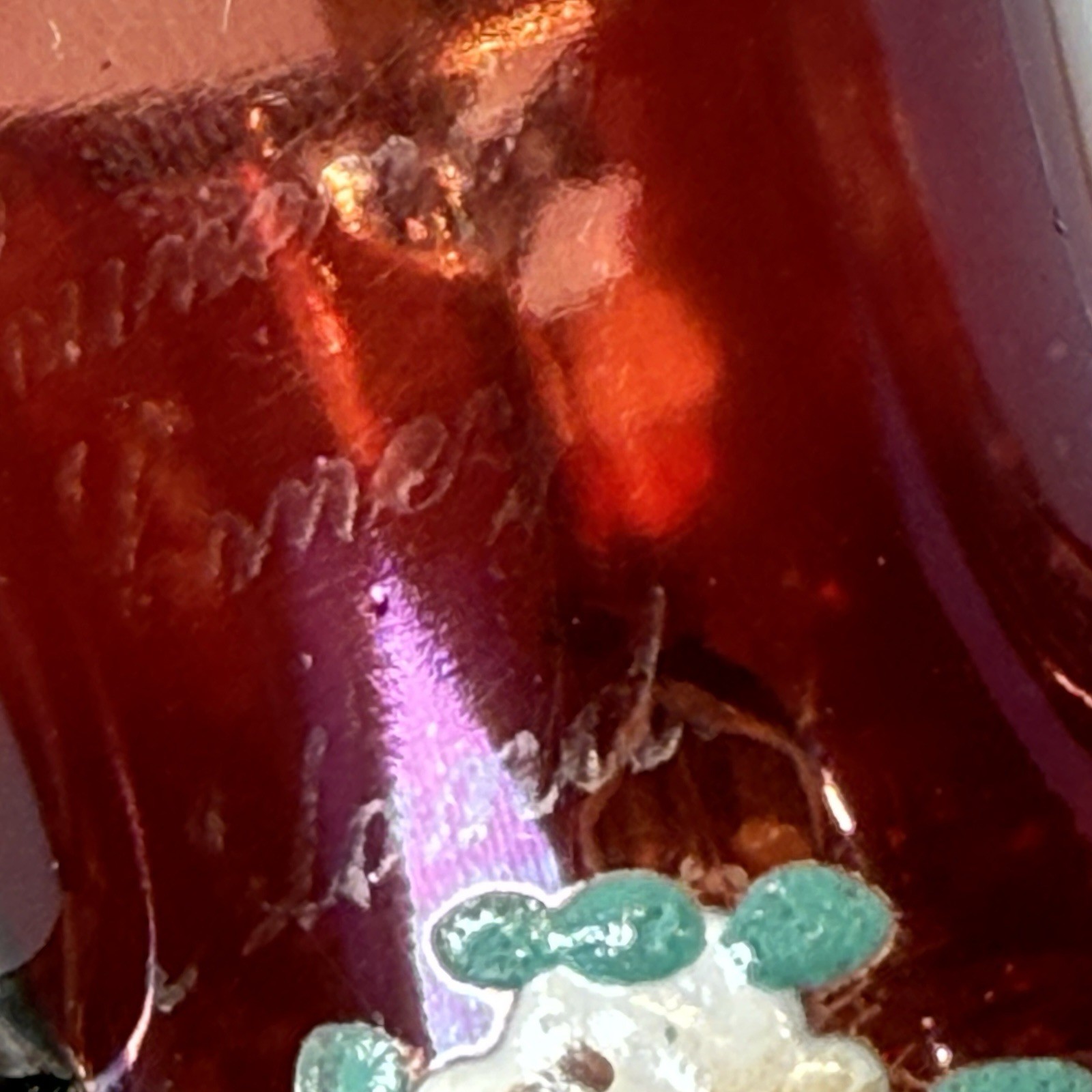 CONEY ISLAND NY NEW YORK Ruby Red Flash Souvenir Glass TRINKET ANTIQUE CUP TYG