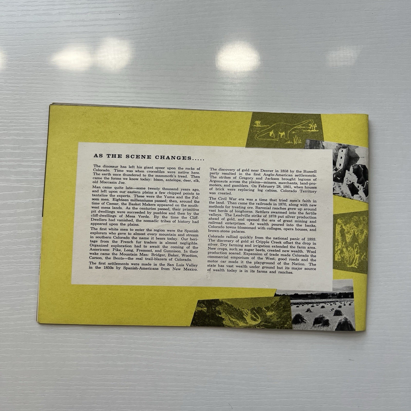 Vintage 1950s Colorado Capitol Building Denver History Booklet Mid Century