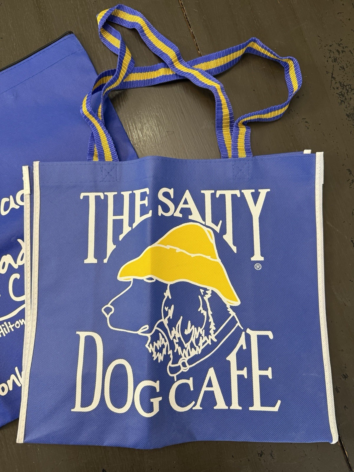 The Salty Dog Cafe Hilton Head Island Shirt Co Tote Bags Lot Of 2 Reusable