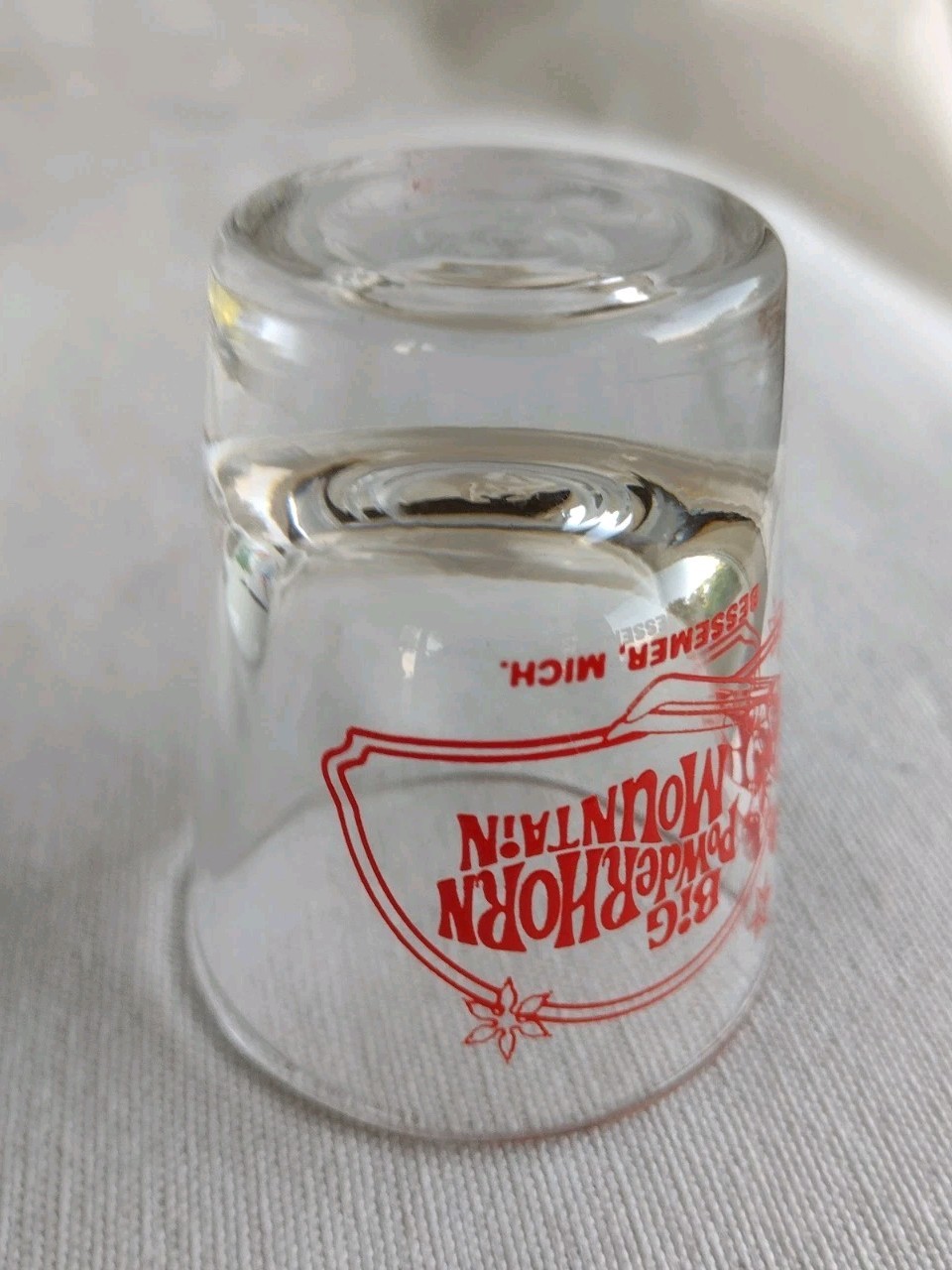 Vintage Big Powderhorn Mountain Ski Resort, U.P. Michigan Mug & Shot Glass
