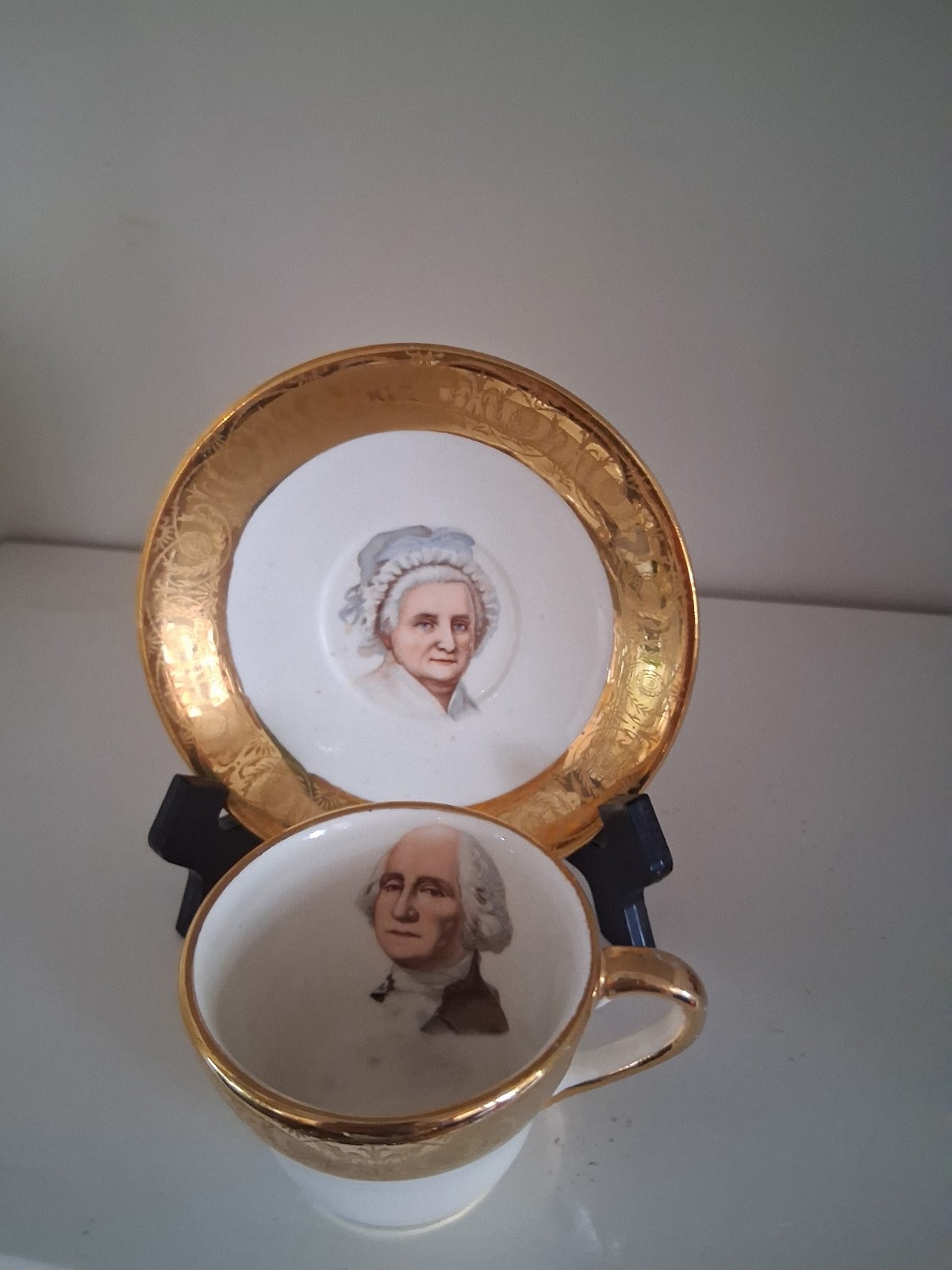 antique AC Carsco Washington DC souvenir/commemorative china warranted 22 karat