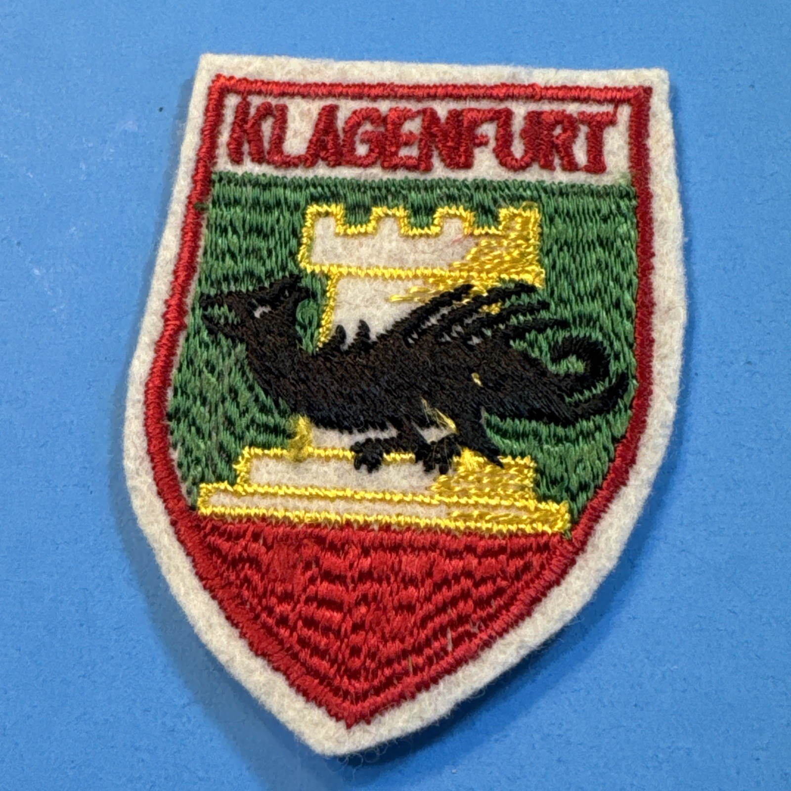 2 Vintage Klagenfurt Austria Patches Dragon