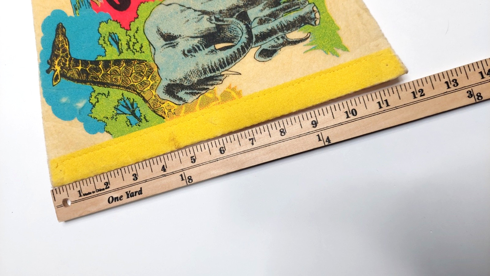 Denver Zoo Colorado Animals Vintage Souvenir Full Size Pennant 12″x30″