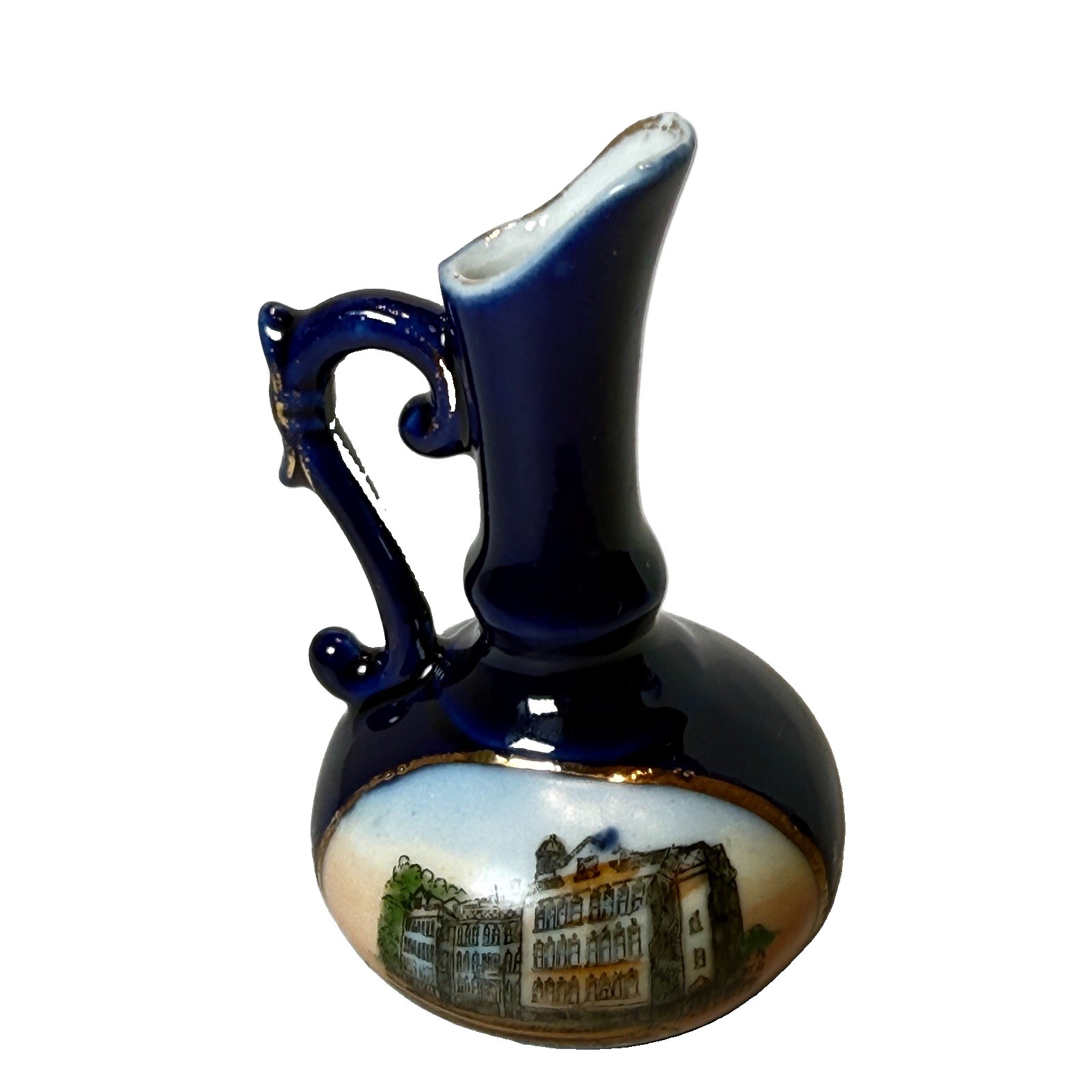 JOHNSTOWN PA Pennsylvania Antique HIGH SCHOOL Souvenir TRINKET VASE