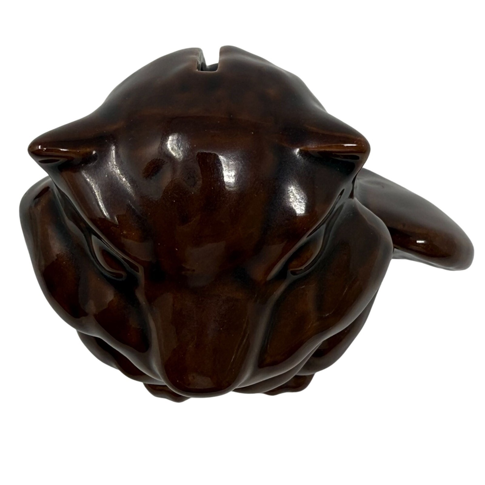 Niagara Falls Canada Ceramic Beaver McMaster Brown Clay Bank Kitschy CabinCore