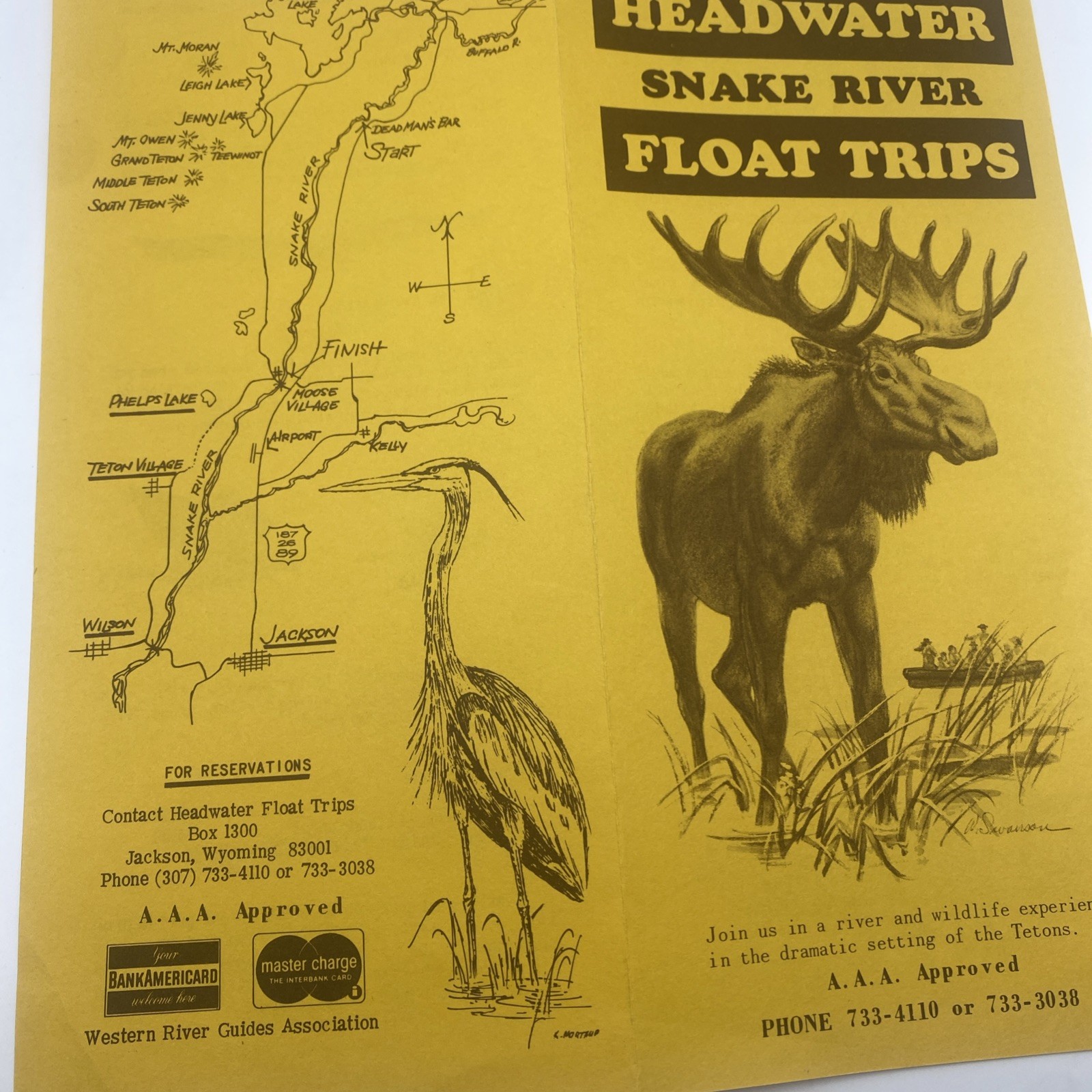 Grand Teton Jackson Wyoming Snack River Float Trip George Northup Travel Brochur