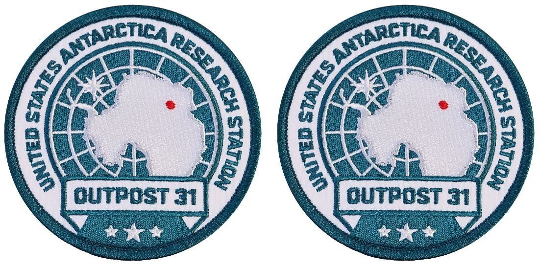 Antarctic Research Station Outpost 31 Patch | 2PC iron on or Sew 3.5″x3.5″
