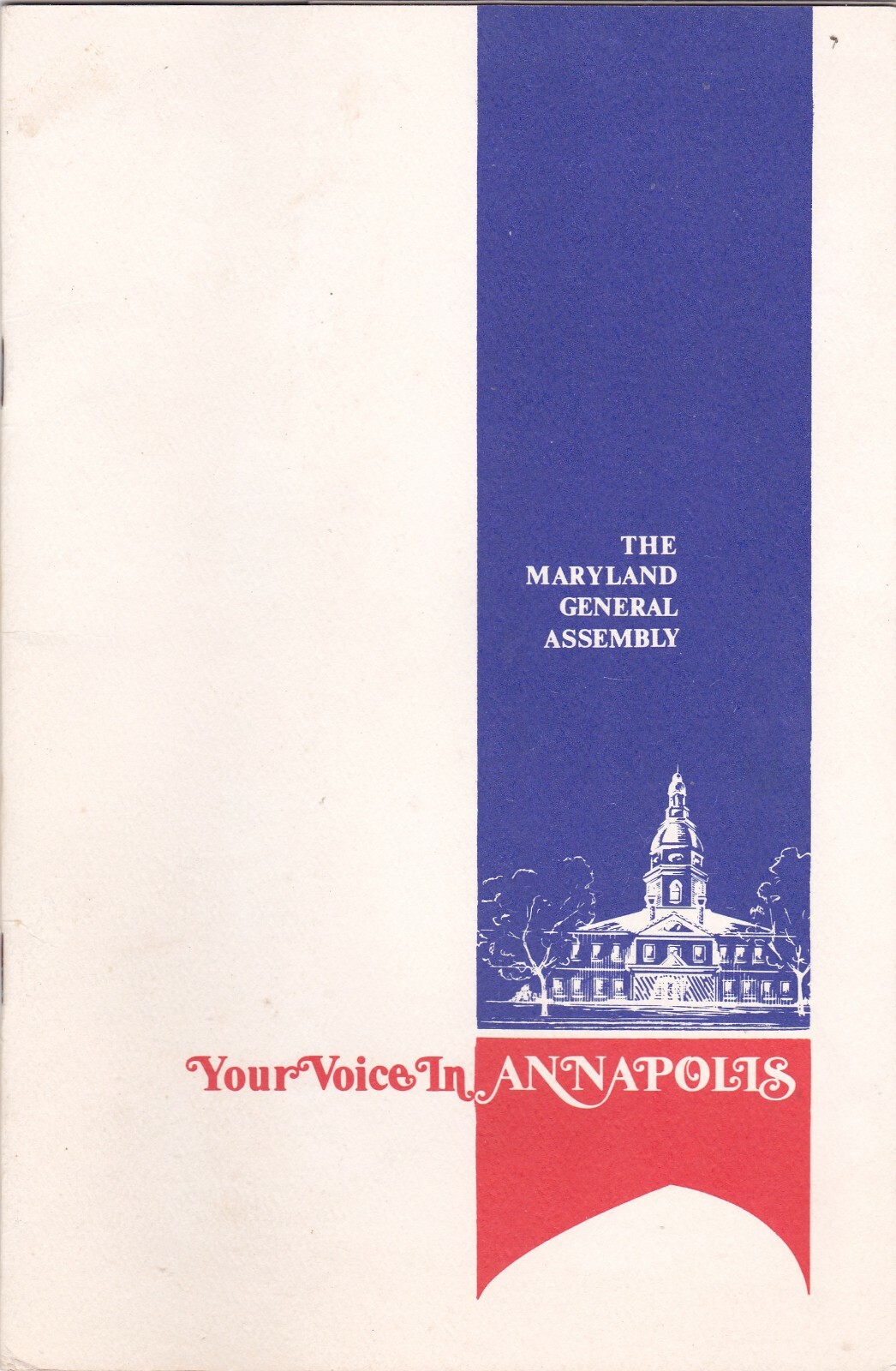 1970’s The Maryland General Assembly Informational Booklet
