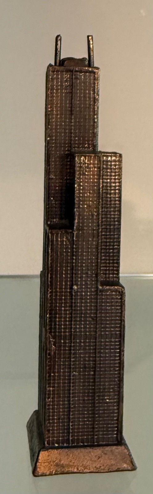 Chicago Sears Tower Miniature Metal Replica Souvenir Building