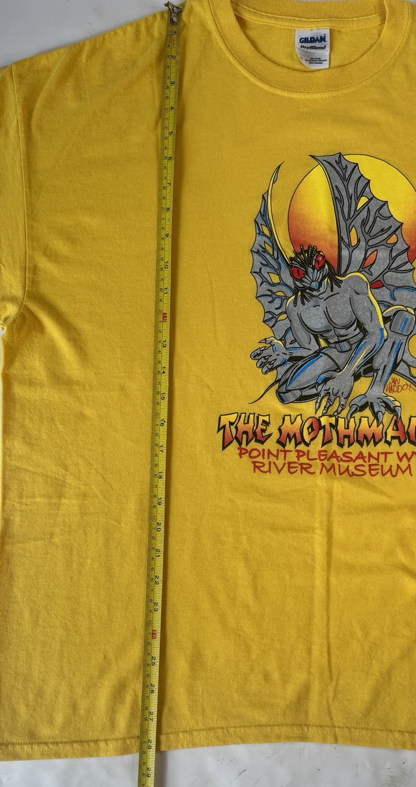 Vintage The Mothman T Shirt Point Pleasant WV River Museum Cryptid Monster Sz XL