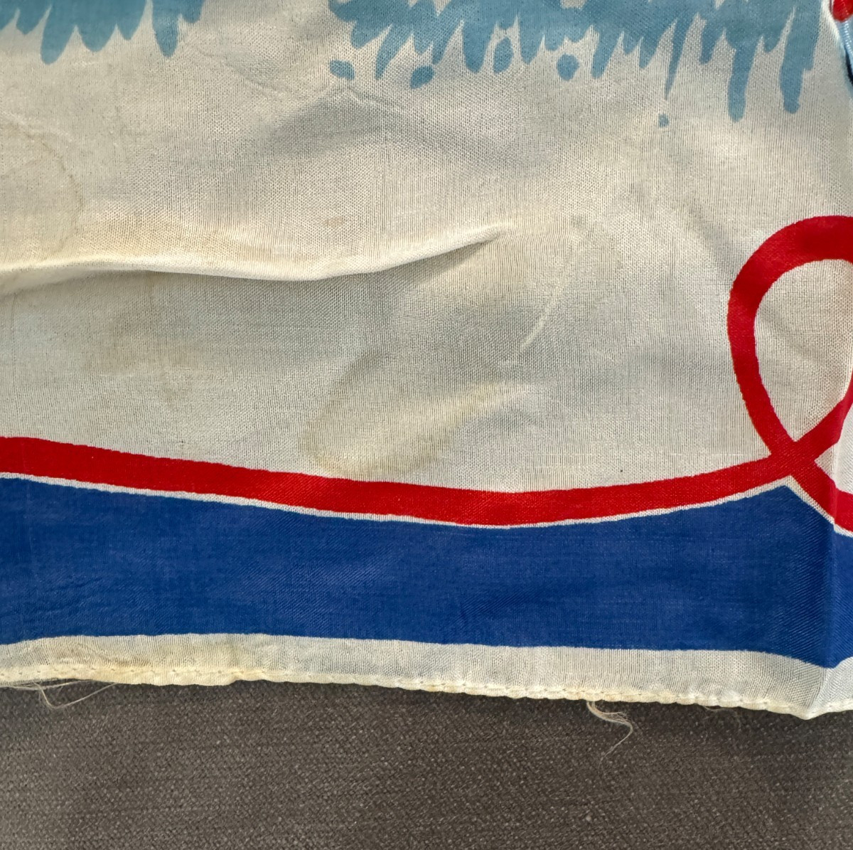 Vintage Mid-Century Florida State Map Souvenir Scarf