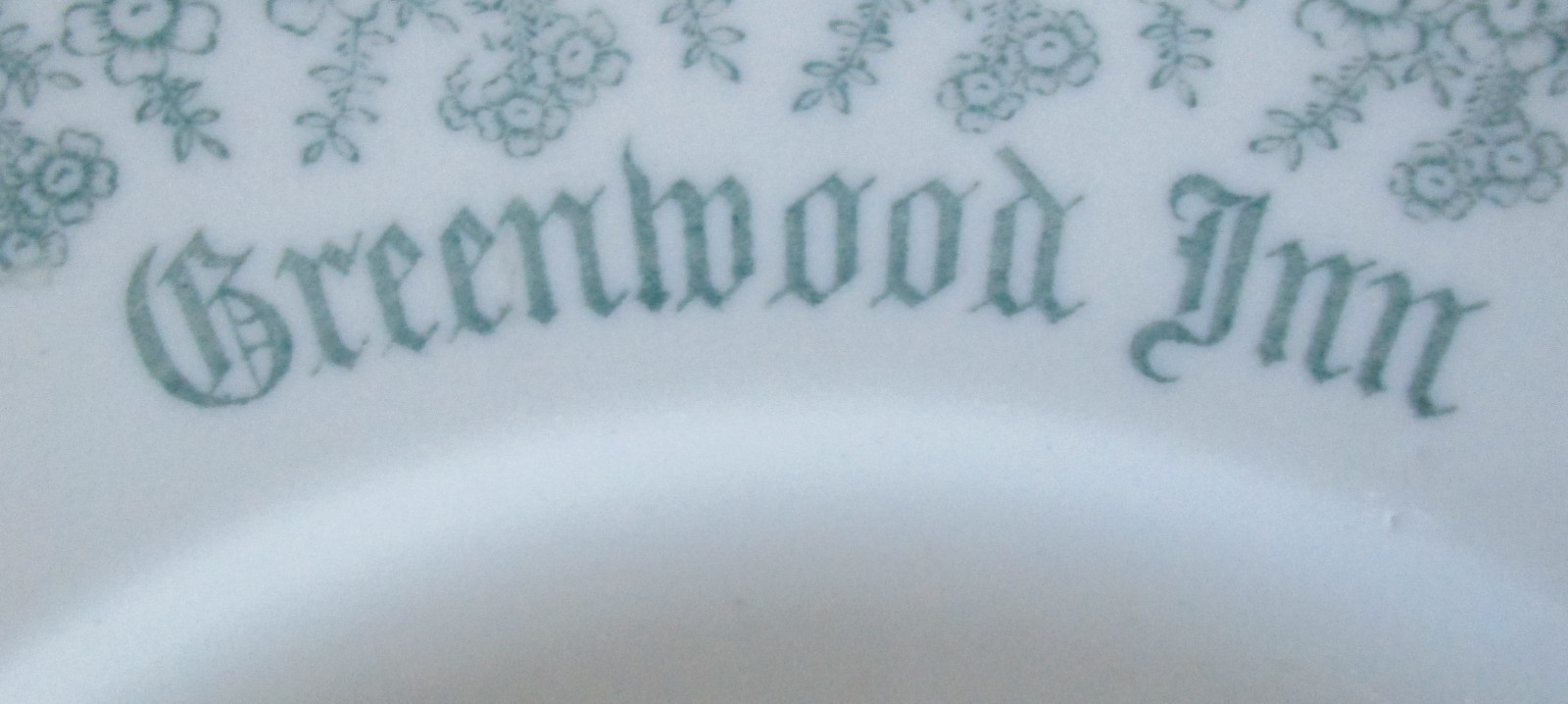Early 20th Century Souvenir Dinner Plate Greenwood Inn Ellenville New York