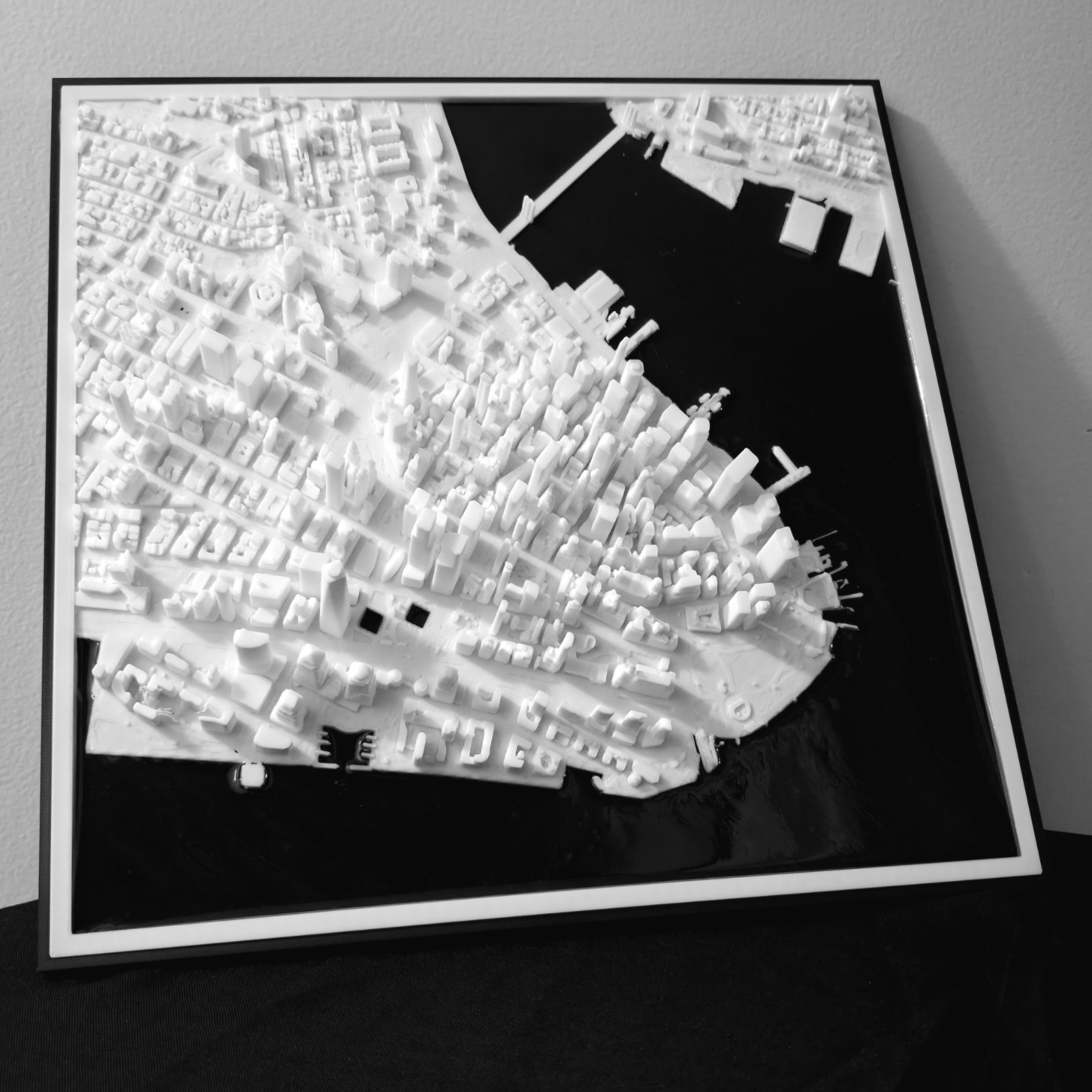 3d Printed New York City Model Map 13″ By 13″ Model