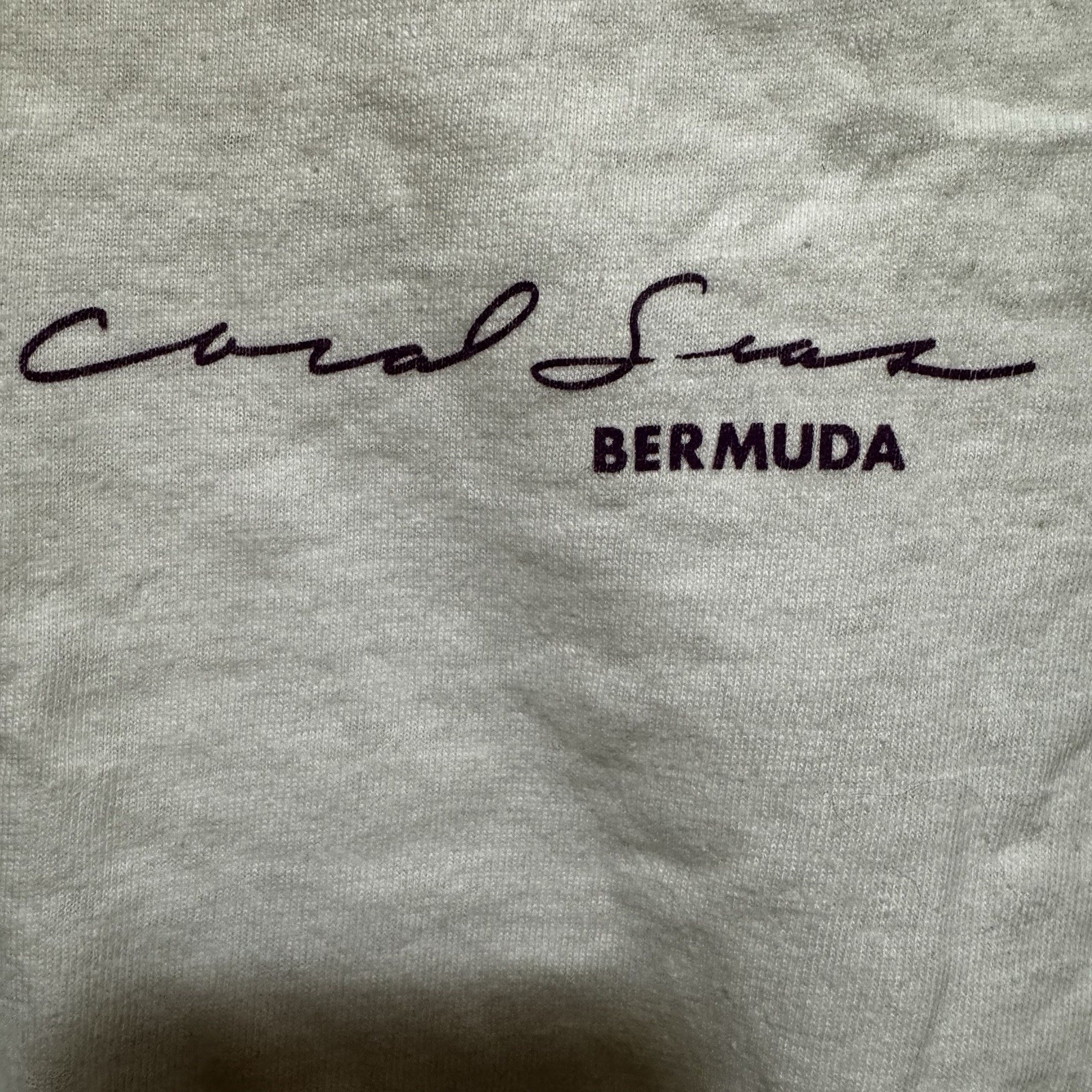 Coral Seas Bermuda Souvenir T Shirt Size Small Single Stitch 2 Sided Vtg 1990s