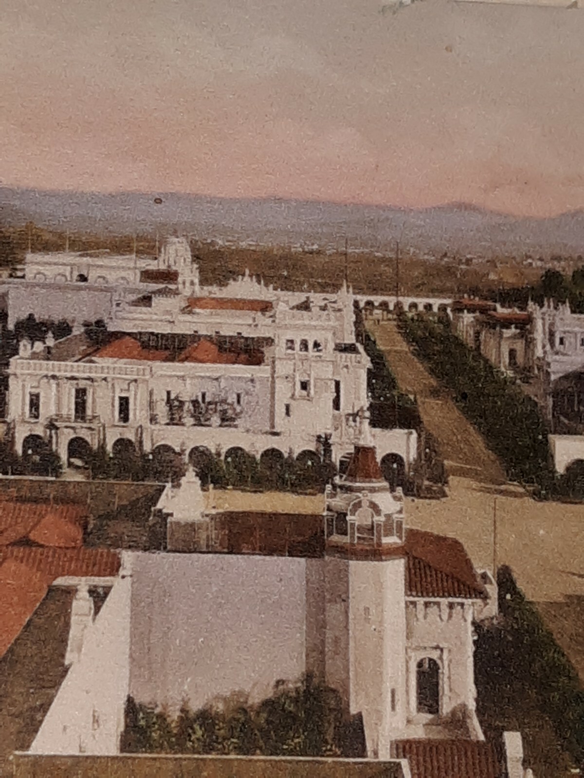 4 Sacramento Valley Calif. Buildings hand colored prints 1908