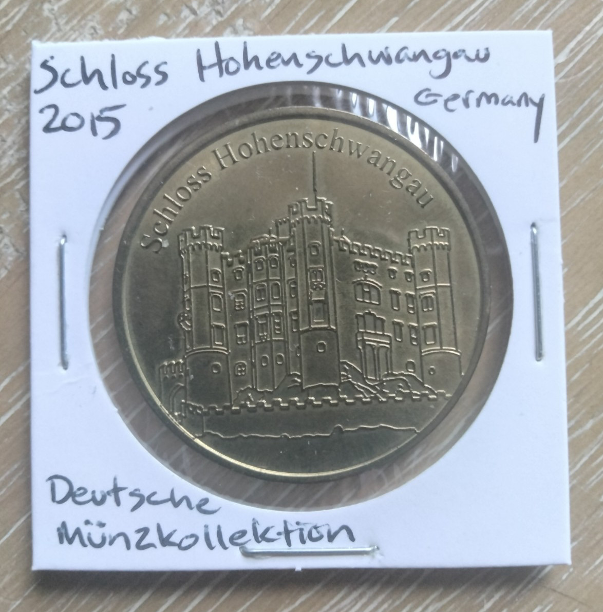 ©2015 Germany Token Deutsche Münzkollektion Schloss Hohenschwangau Souvenir