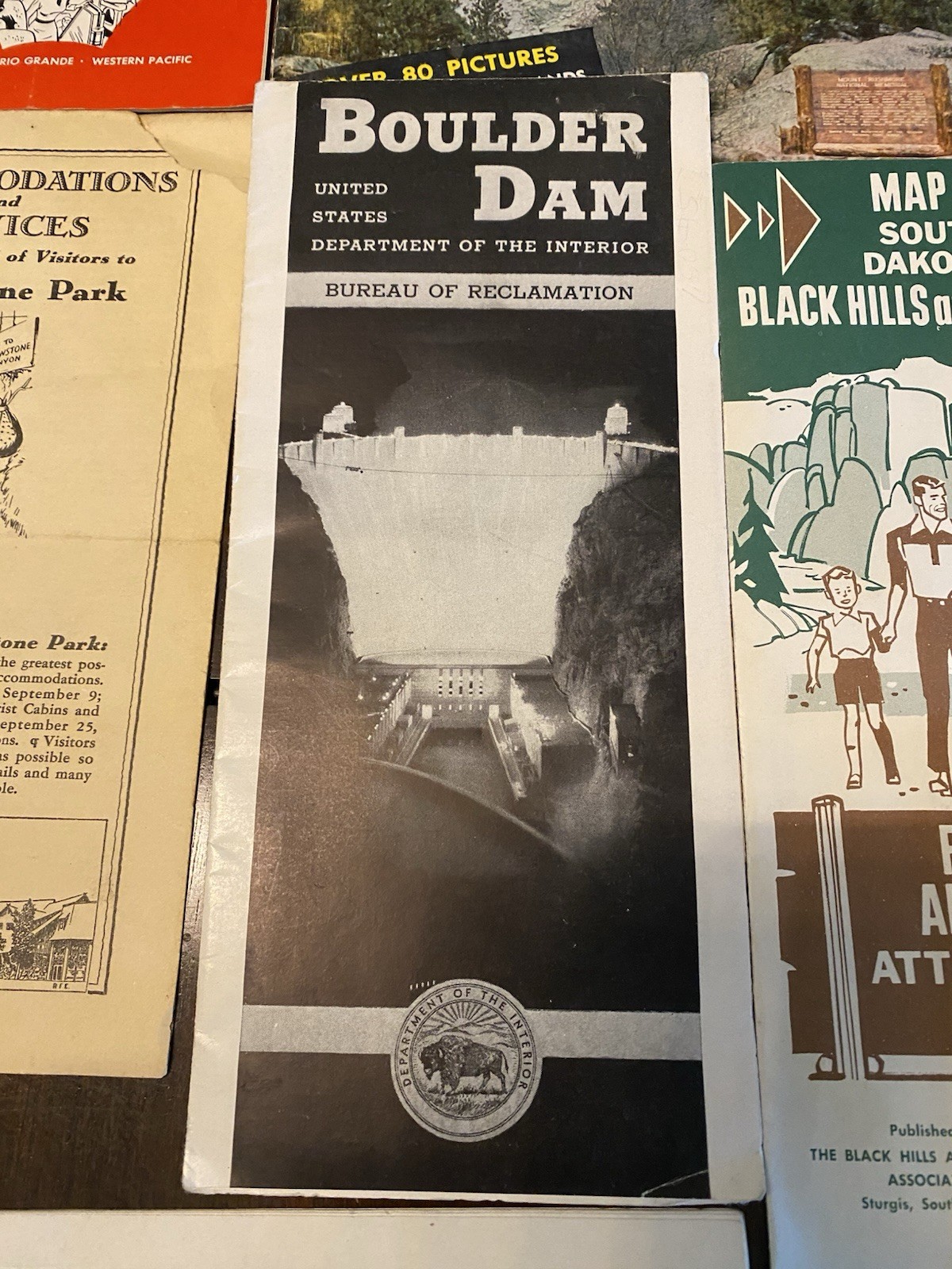 Vintage Lot Of 9 Western United States Travel & State Park Brochures/ 30s – 50s