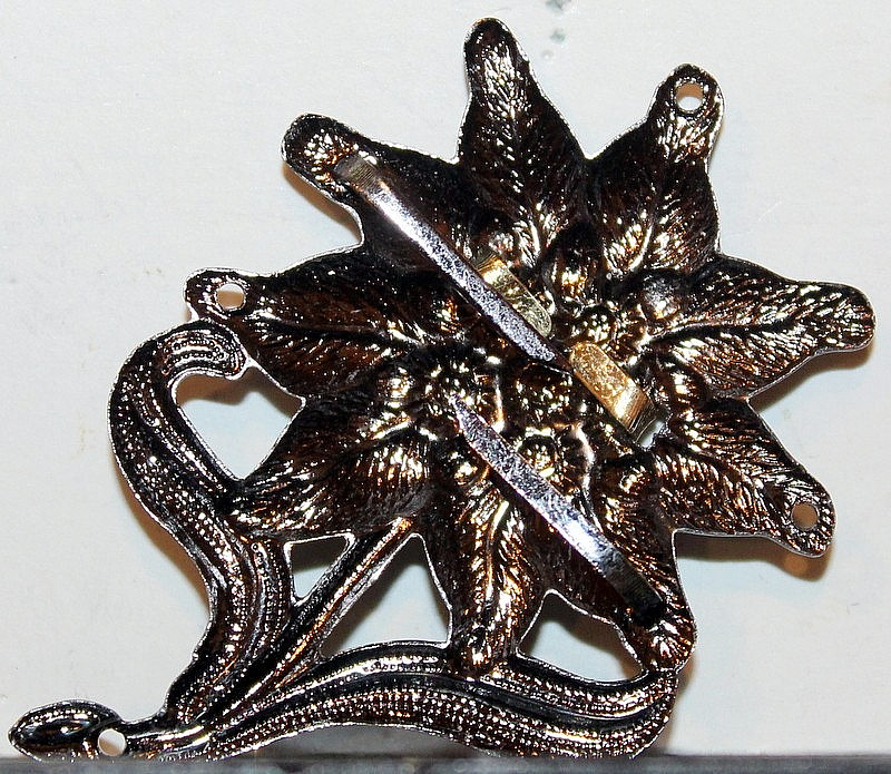 German Mountain Troops Gebirgsjäger Edelweiss Insignia Hat Cap Device Badge