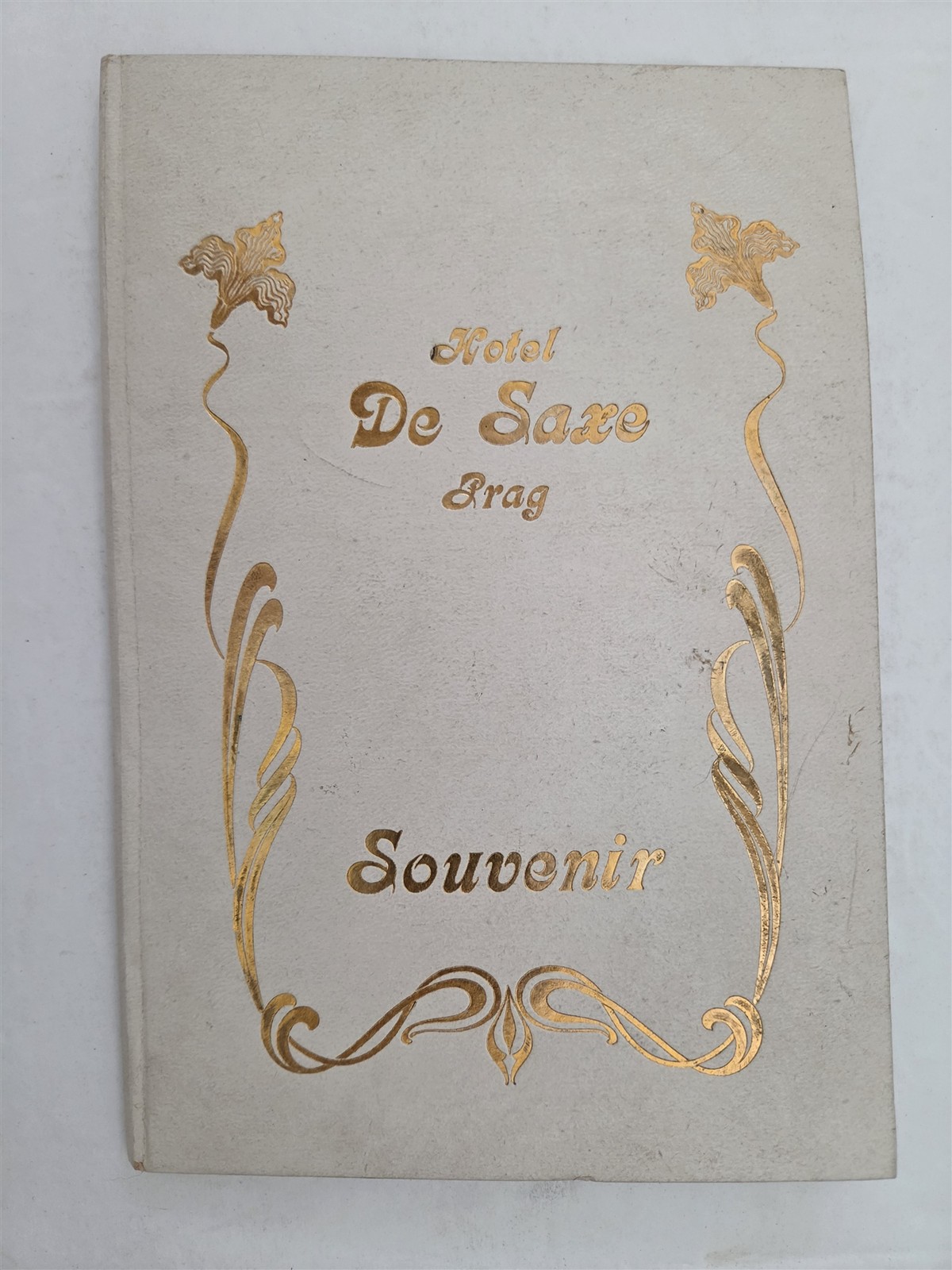 1900s antique HOTEL DE SAXE prag prague luxury hotel SOUVENIR BOOK business ads