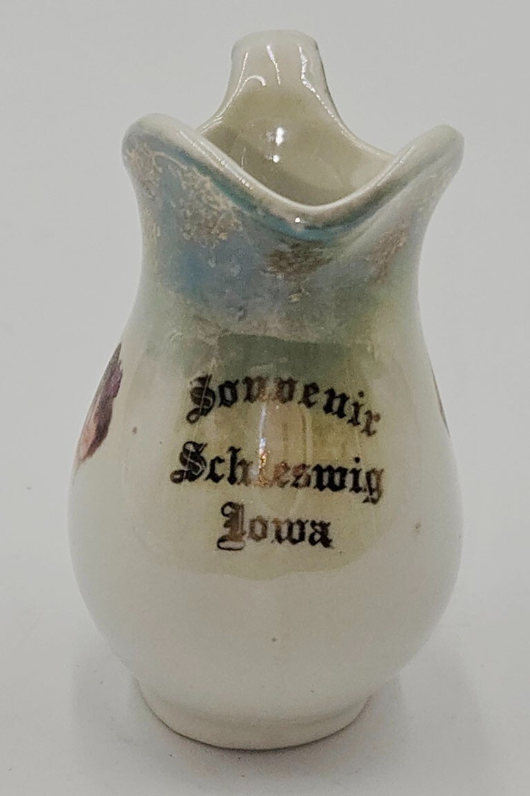 Schleswig Iowa Antique Souvenir Creamer